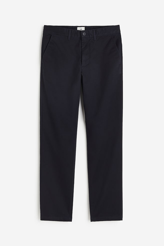 Bawełniane spodnie chinos Slim Fit - Ciemnoniebieski/Czarny/Beżowy/Szary - 2