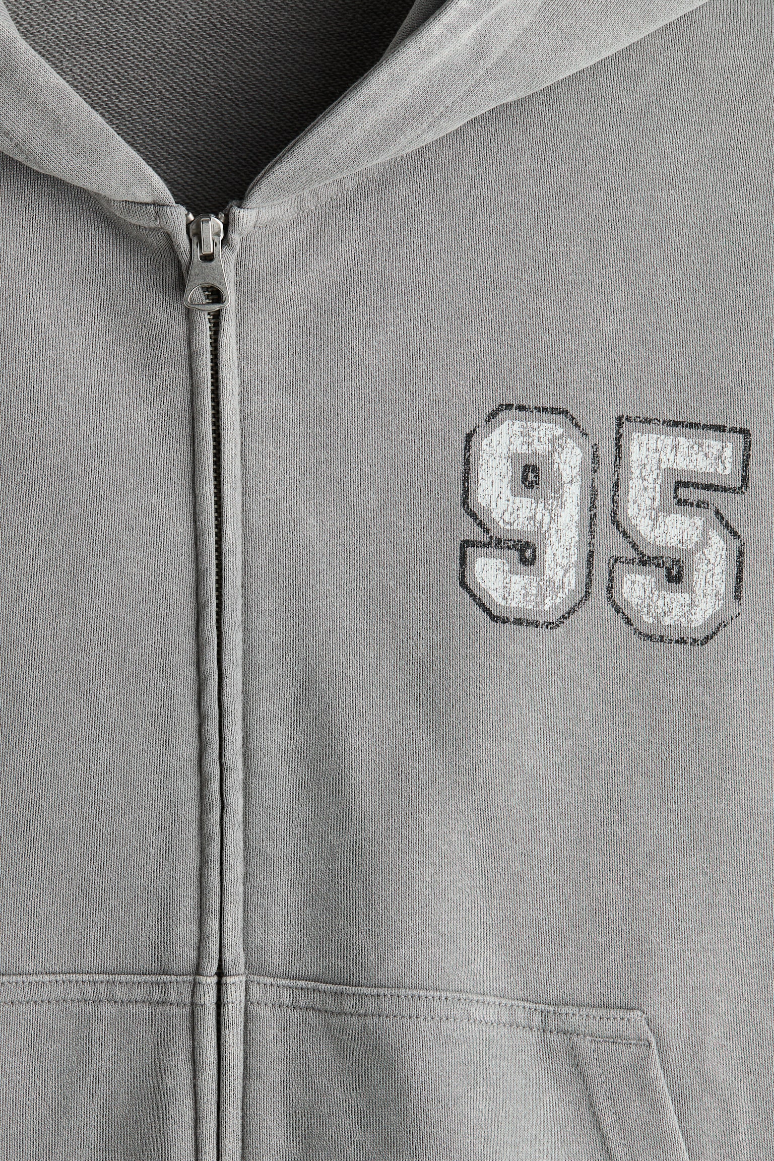 Sudadera cuadrada Oversized Fit con zíper - Gris tenue/95/Yellow/California dreams - 2