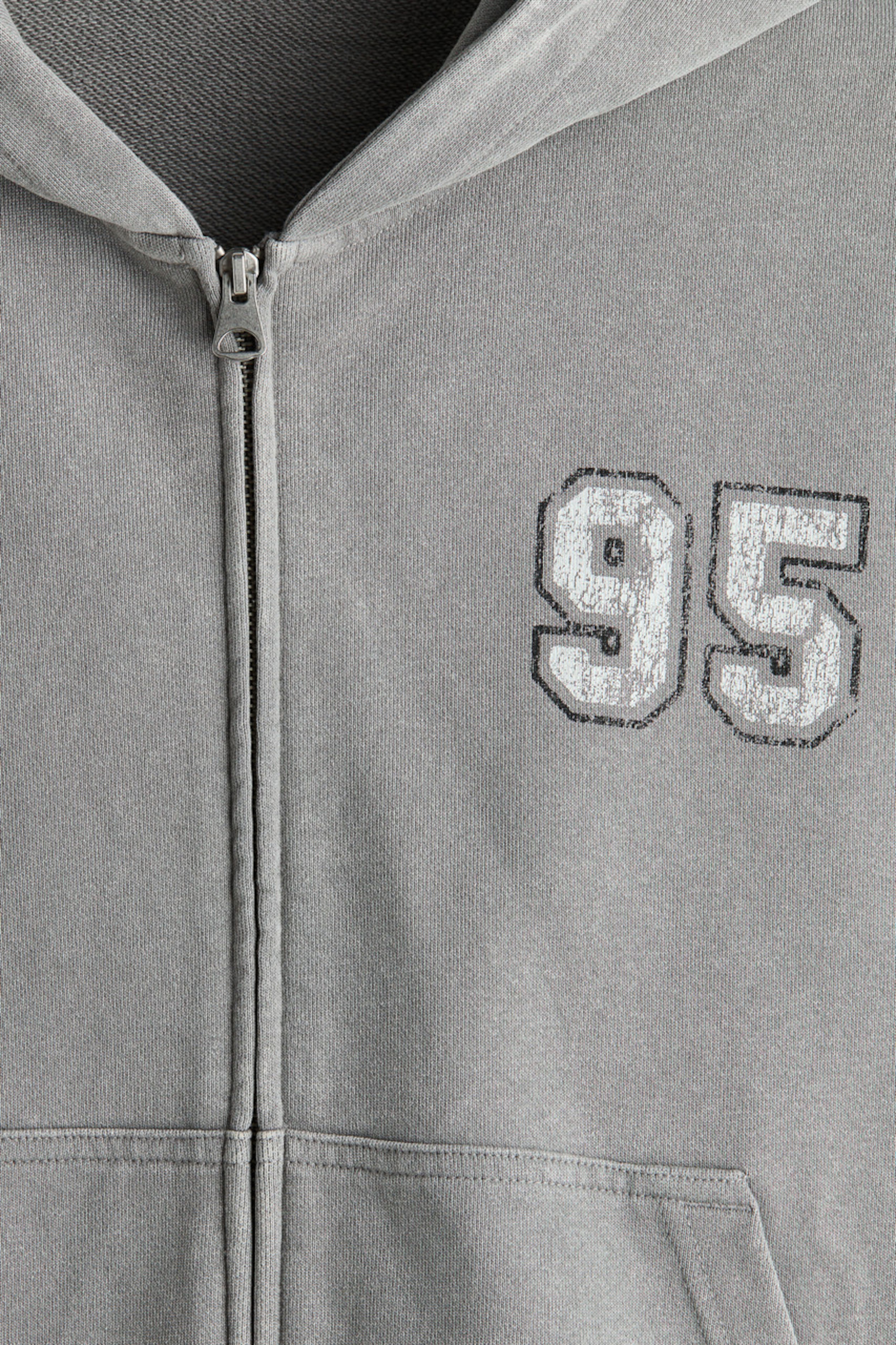 Oversized-Fit Boxy Hooded Jacket