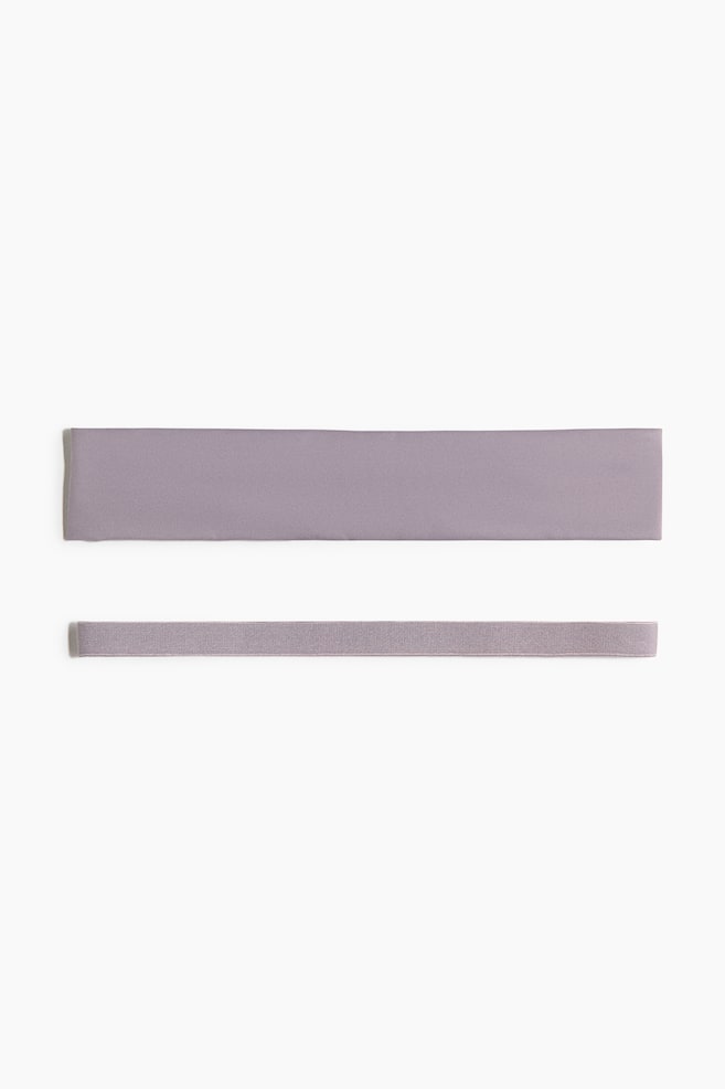 2-pack hairbands - Light dusty purple/Light grey - 1
