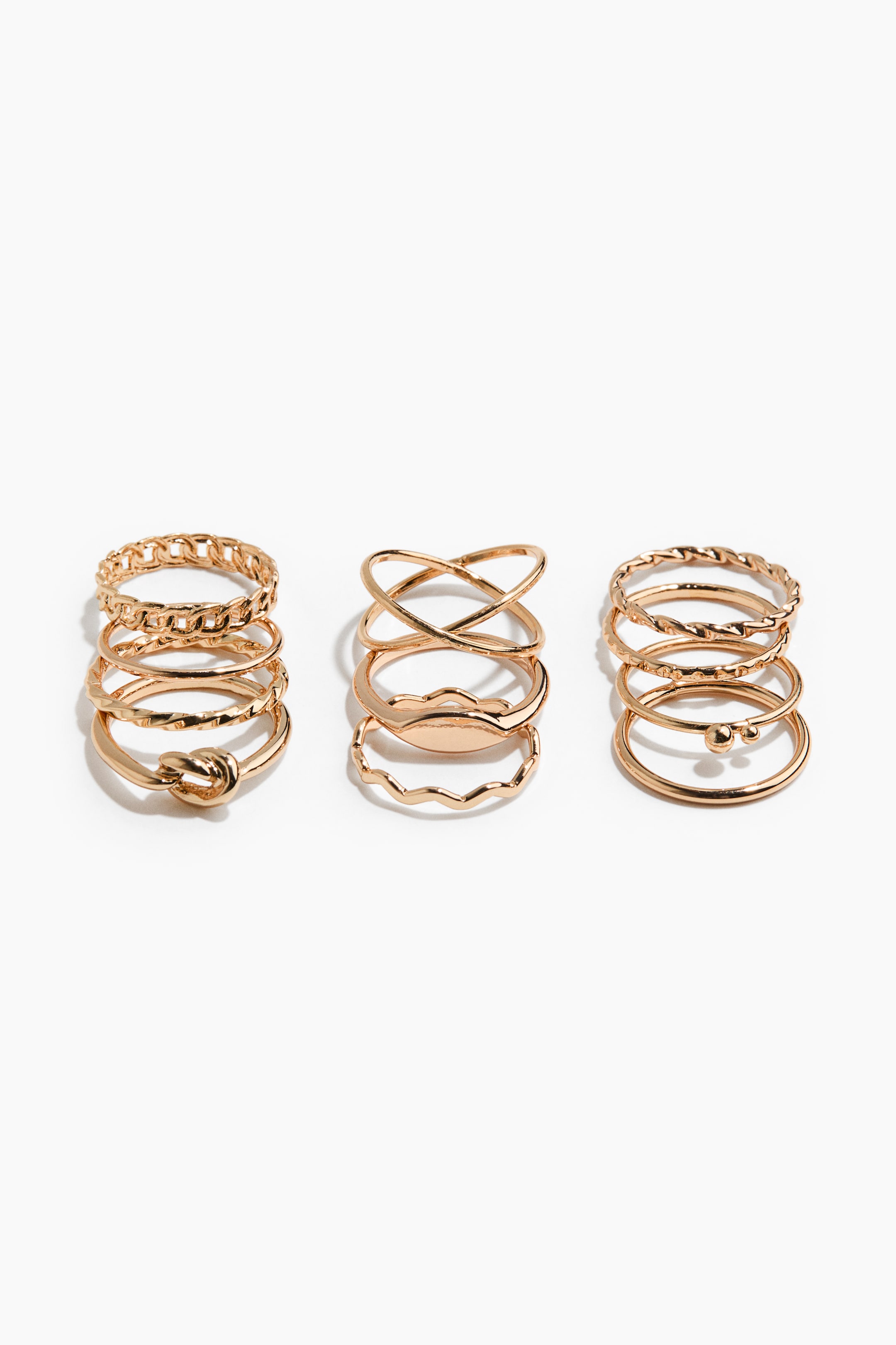 View larger image: 11-pack rings - Gold-coloured - Ladies | H&M 1