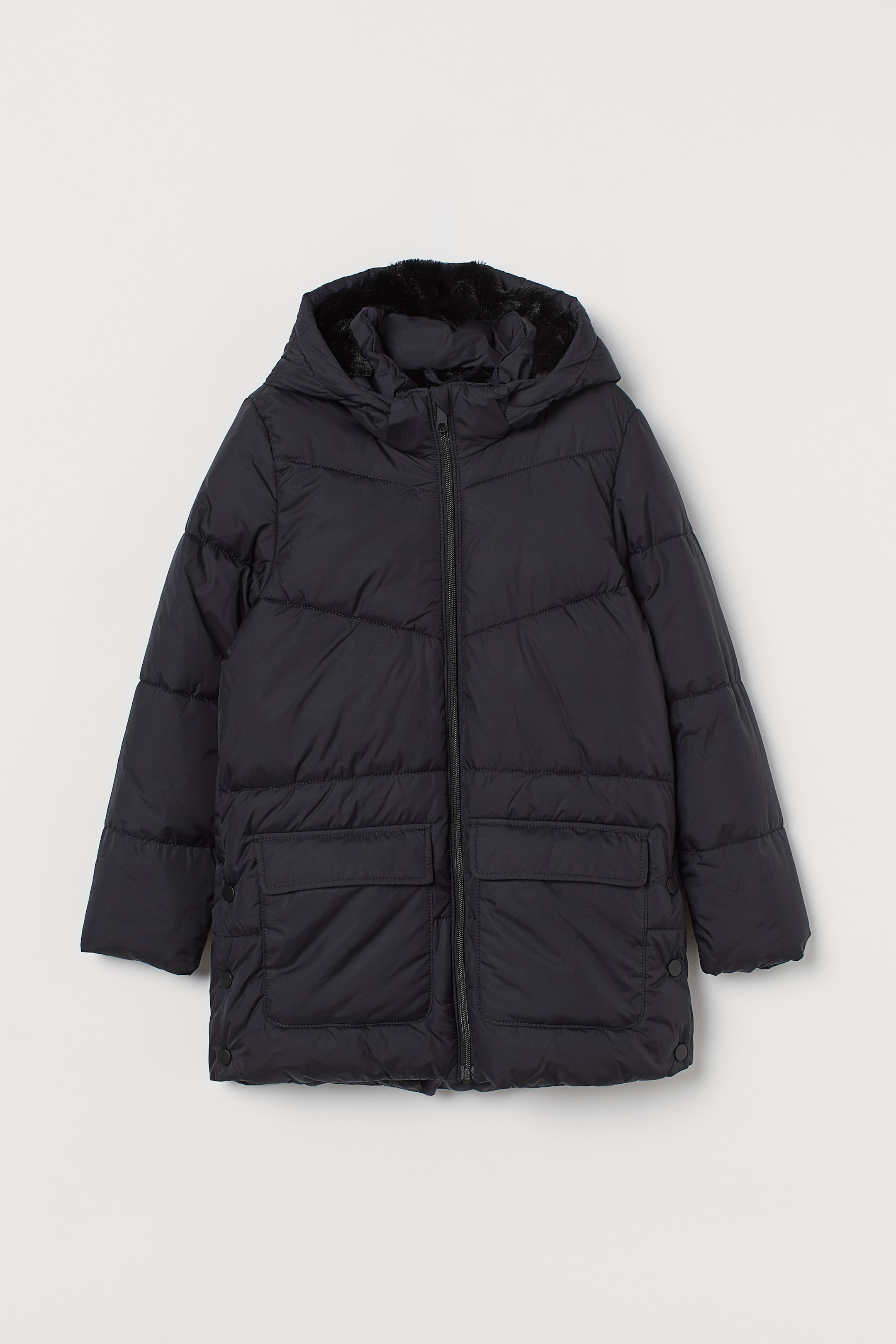 Προβολή μεγαλύτερης εικόνας: Padded jacket - Black - Kids | H&M GR 1