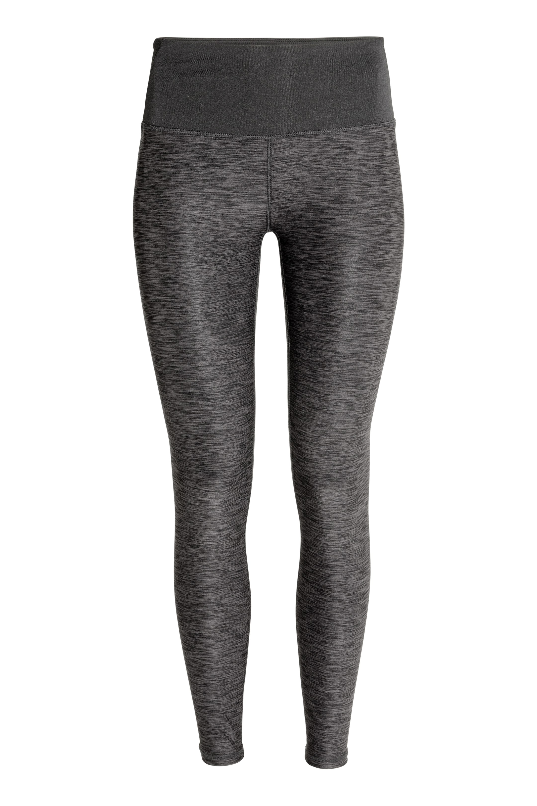 Agrandir l'image: Collant de yoga - Gris foncé chiné - FEMME | H&M FR 1