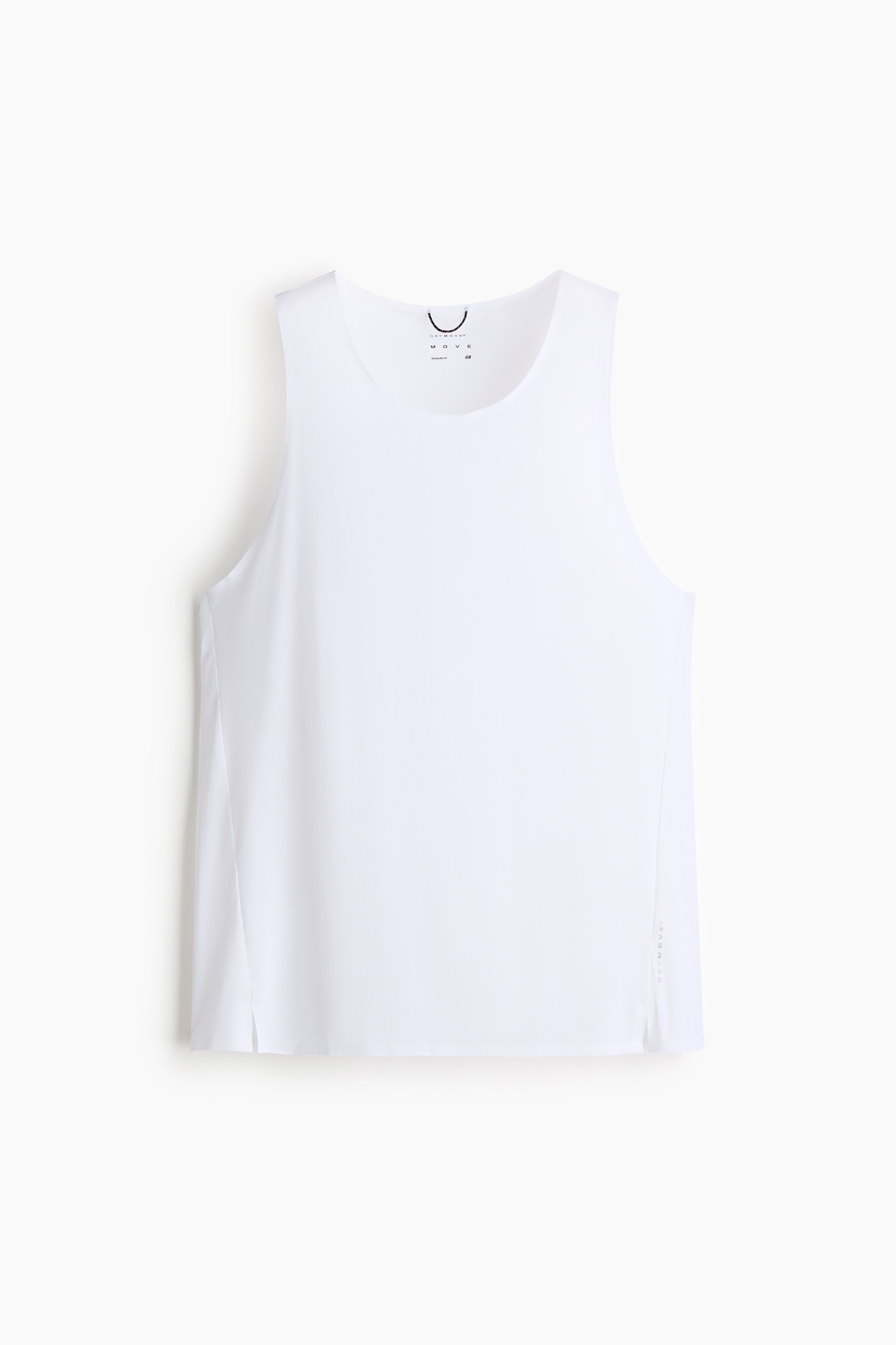 Canotta sportiva con DryMove™ Regular Fit - Bianco/Grigio scuro
