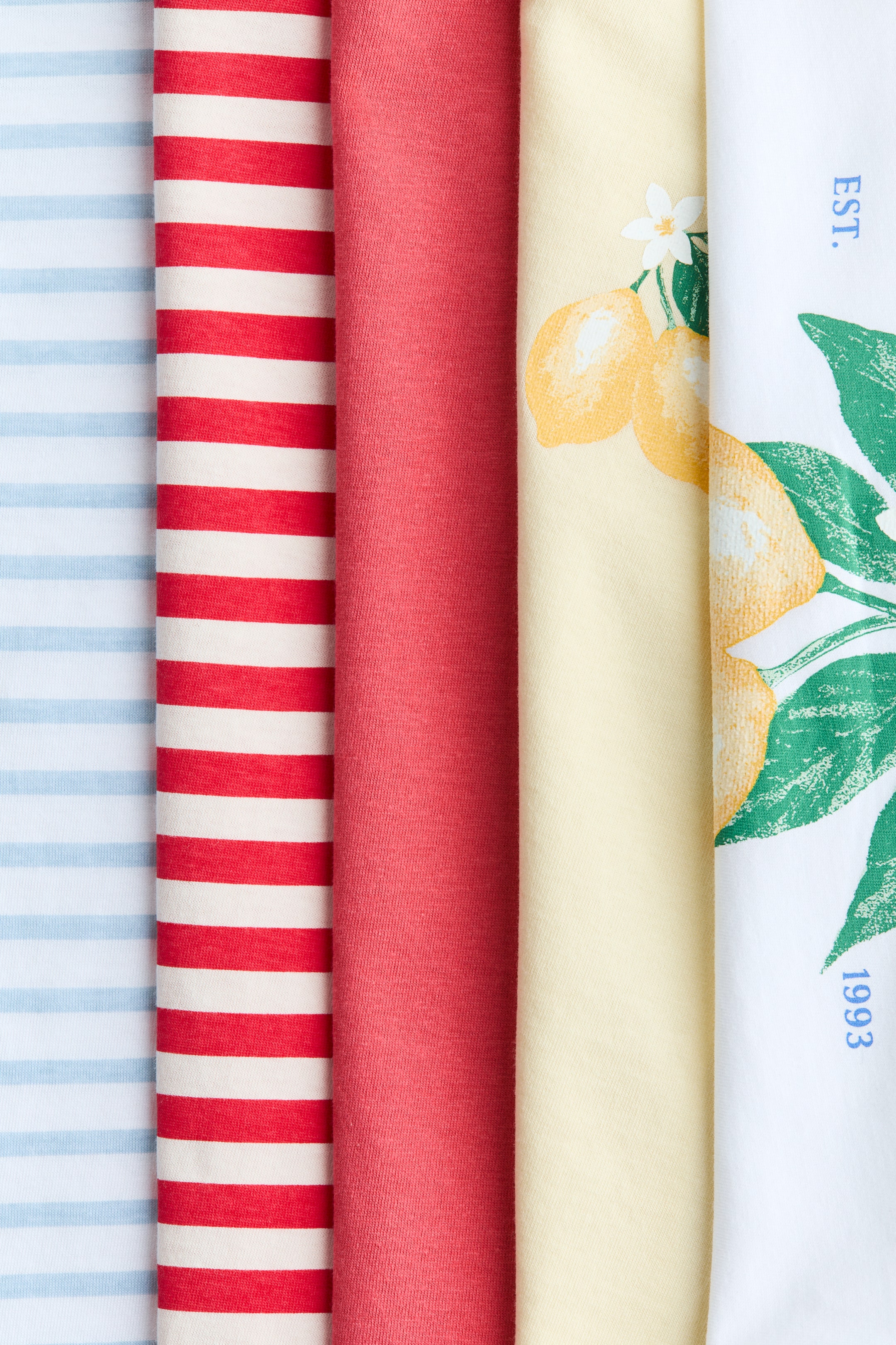 Lot de 5 T-shirts en coton