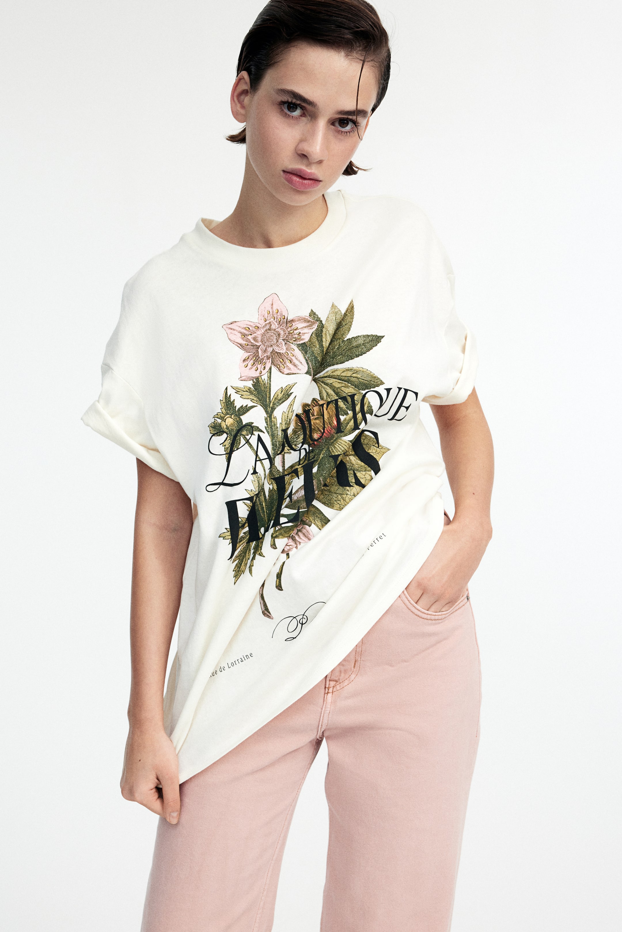 Oversized T-Shirt with Motif