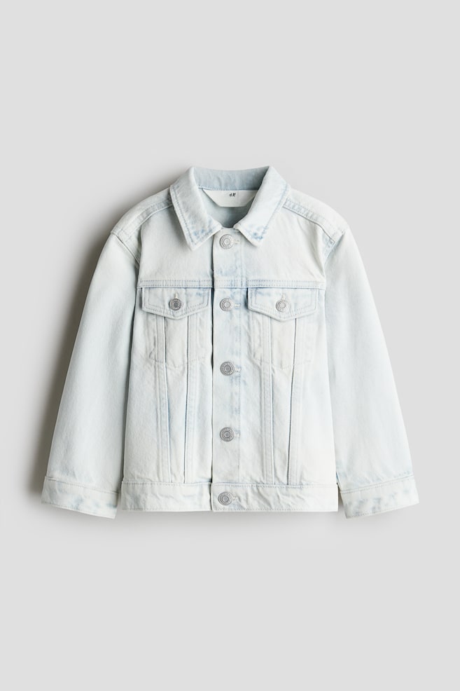Jeansjacke - Helles Denimblau/Cremefarben/Geblümt/Rosa/Denimblau/Helles Denimblau/Helles Denimblau - 1