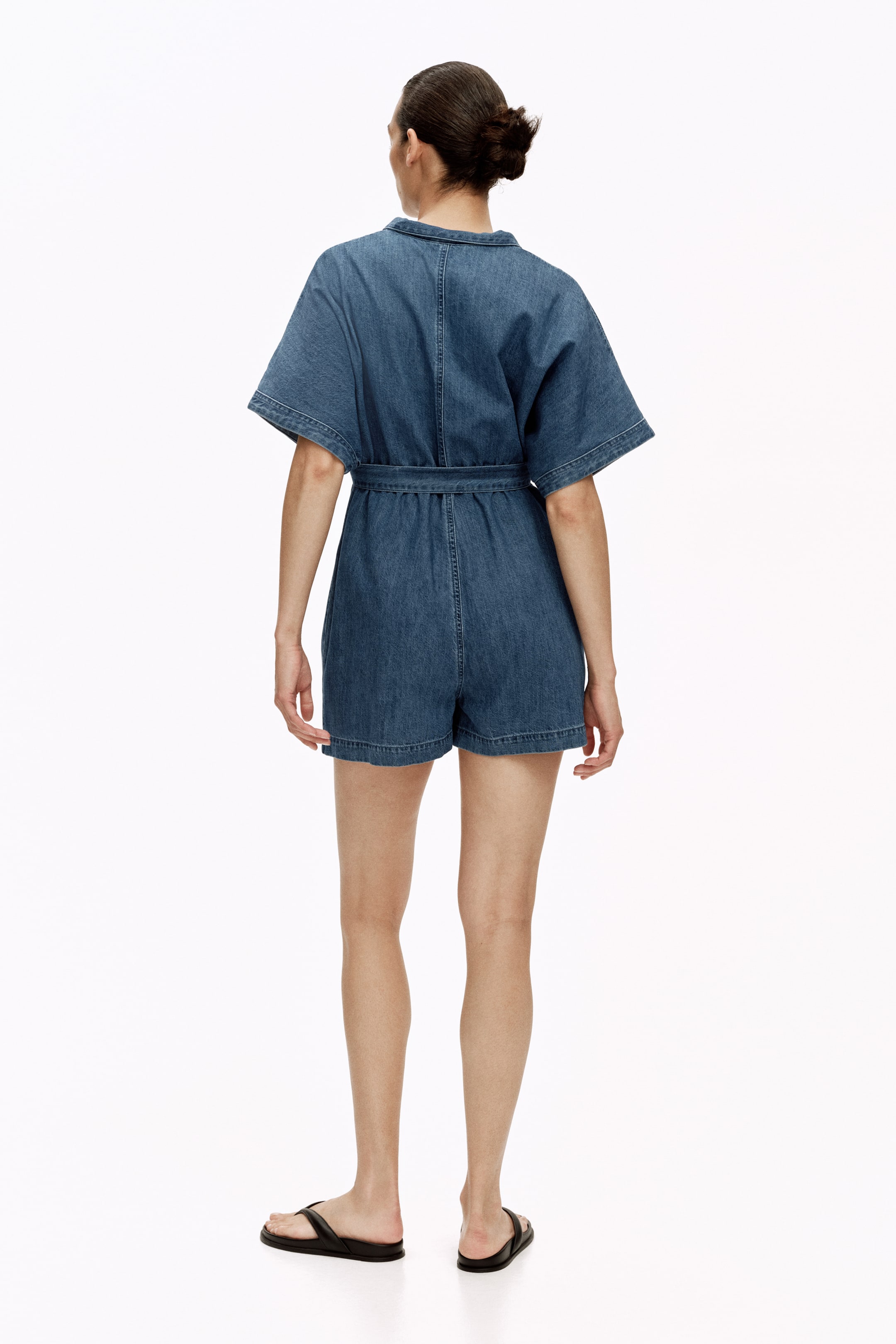 MAMA Denim Romper