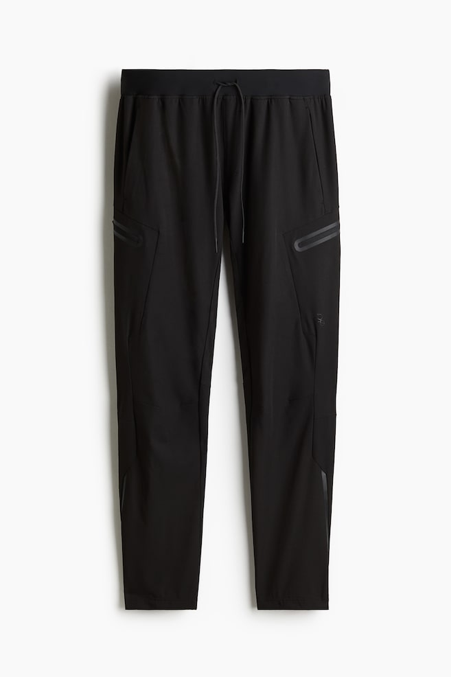 Slim Fit Sports joggers with DryMove™ - Black - 1