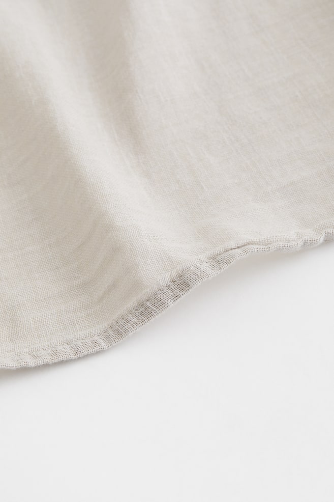 2-pack linen-blend curtains - Light greige/White - 3