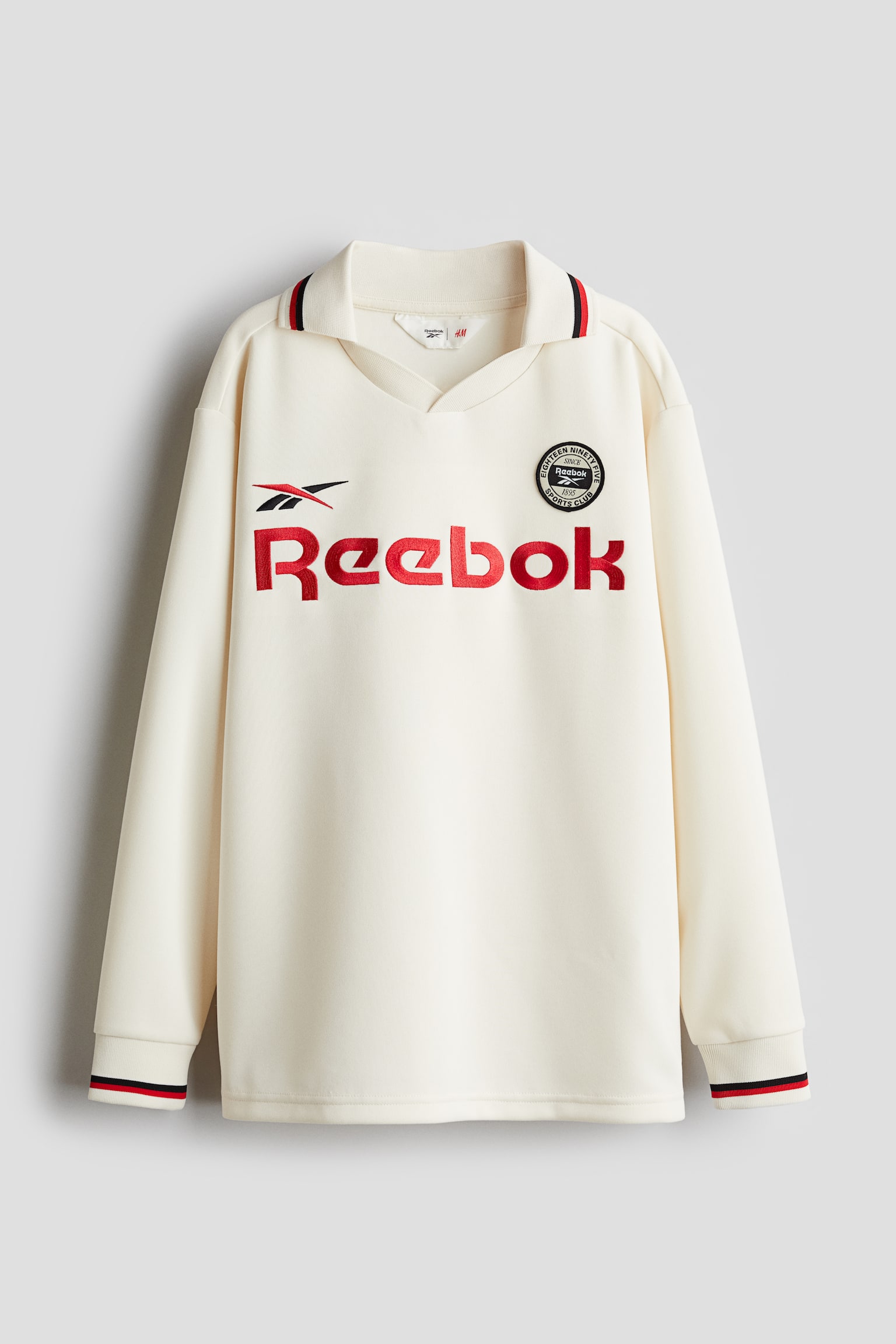 Long-sleeved football shirt - White/Reebok - 1