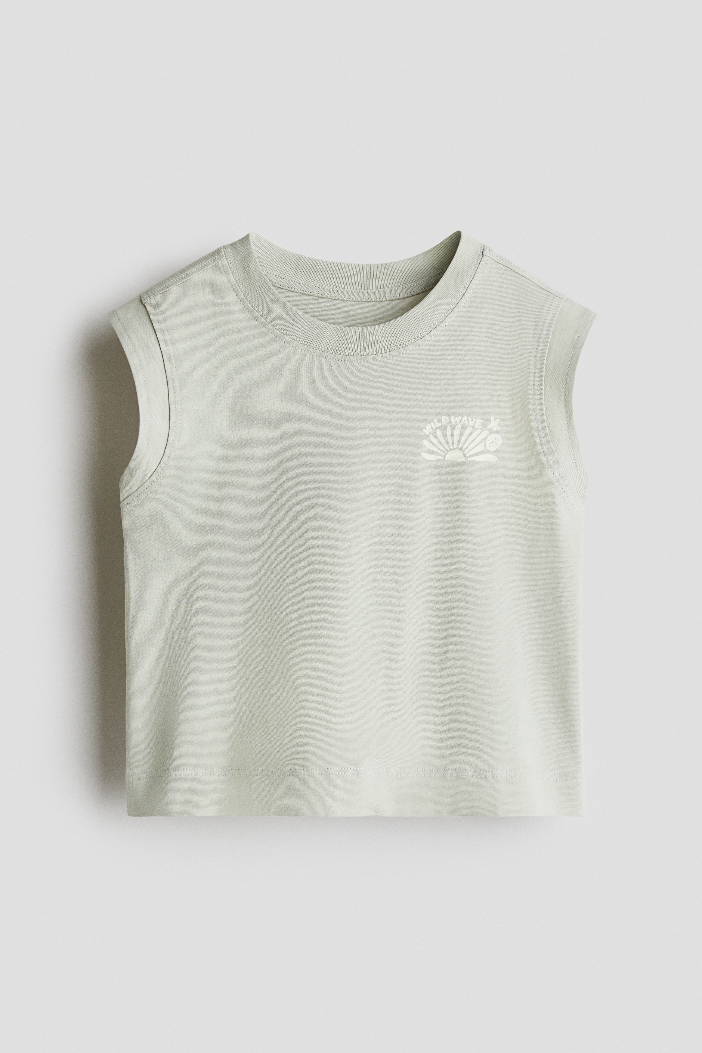 プリント コットンタンクトップ - ライトグリーン／Wild Wave/グレー／タイダイ/ホワイト／タイダイ