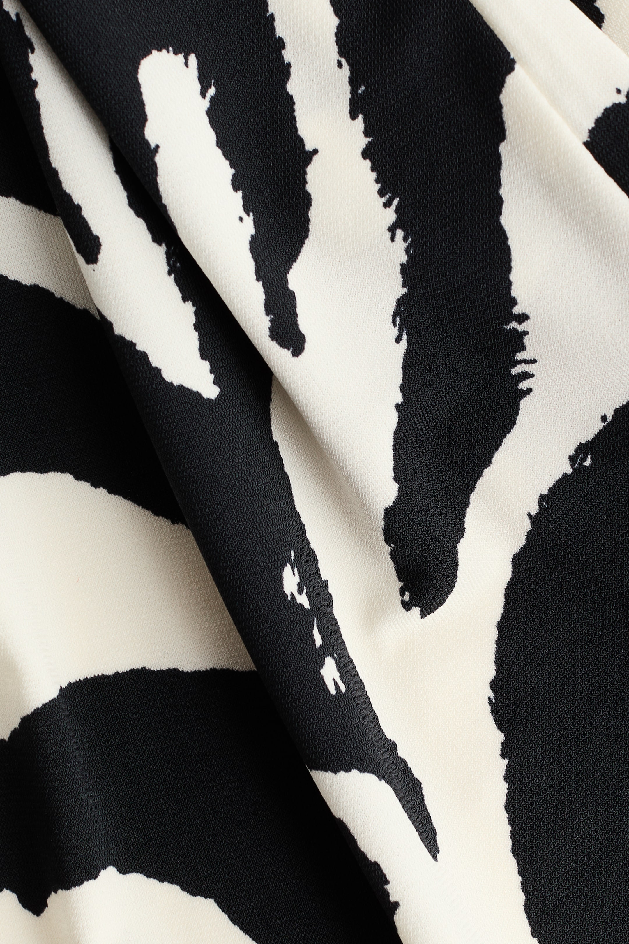 Printed Cowl-Neck Dress