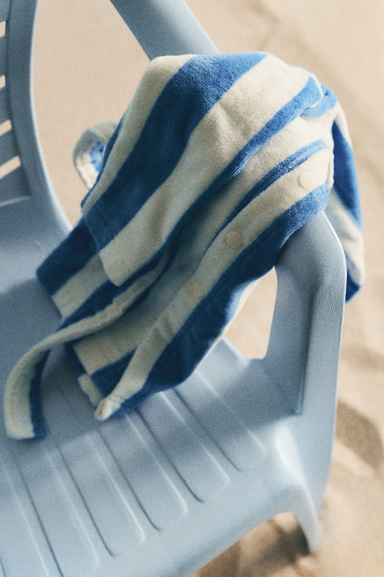 Halat de casă din frotir pentru bebeluși - Albastru/dungi/Bej-deschis/dungi/Verde/dungi/Roz-deschis/dungi - 2