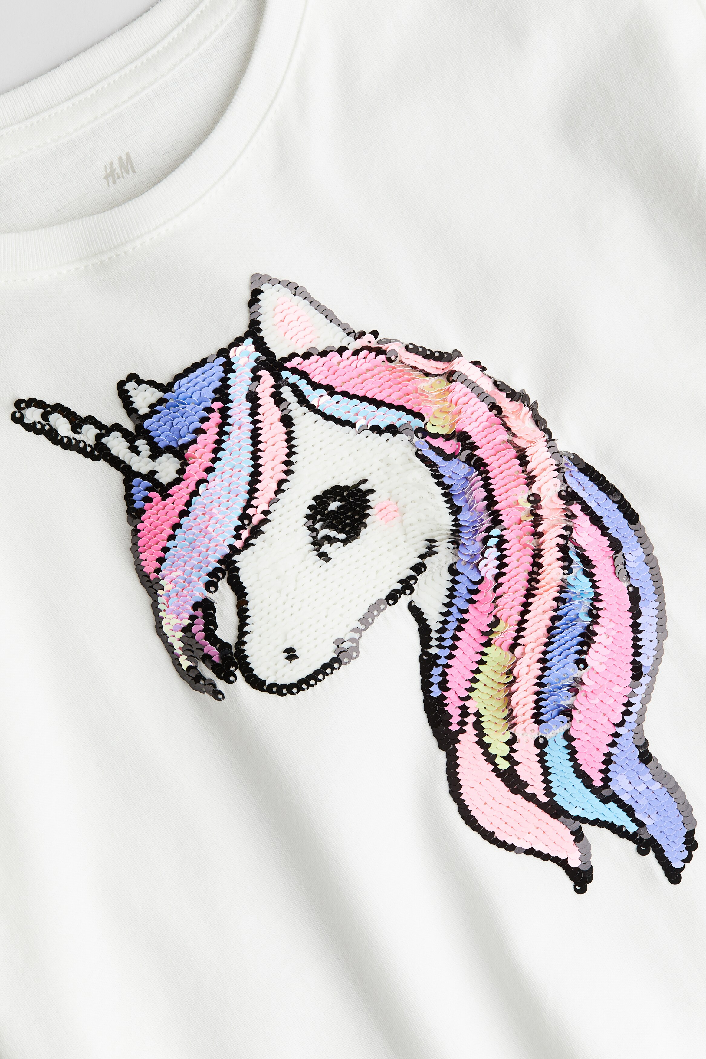 T-shirt Con Motivo - Bianco/unicorno - BAMBINO | H&amp;M IT