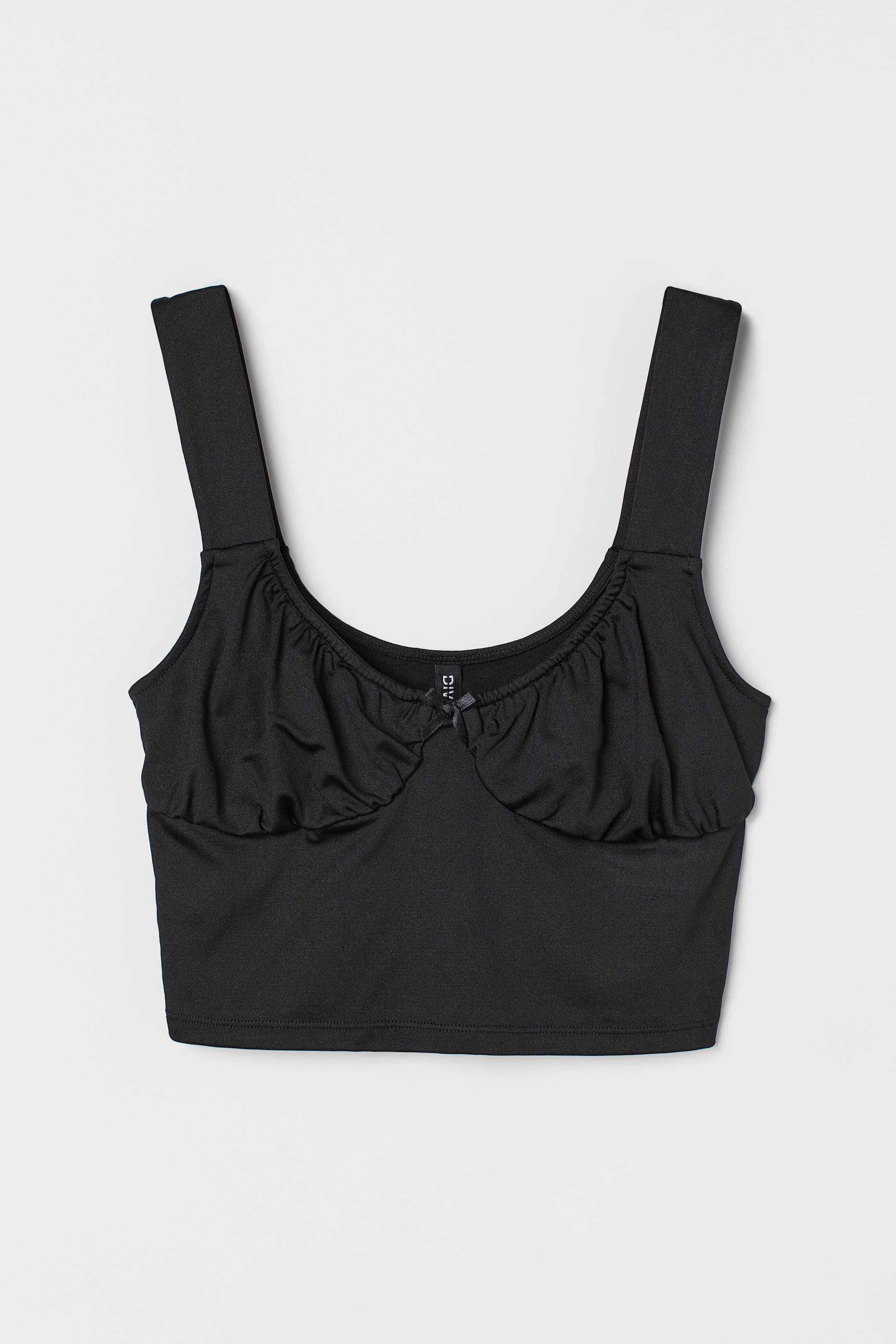 View larger image: Crop Top - Black - Ladies | H&M AU 1