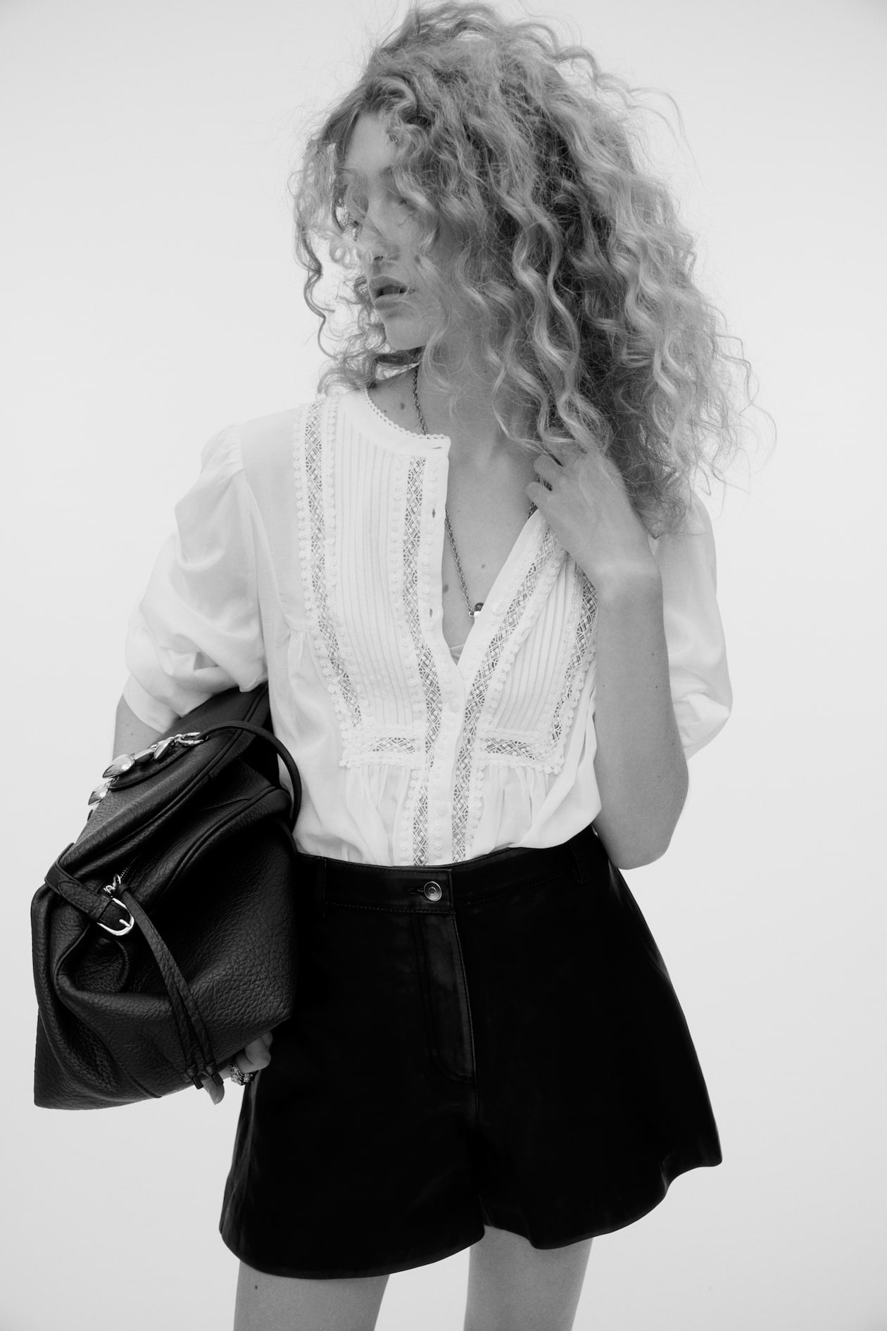 Blouse with Pintucks - image 2