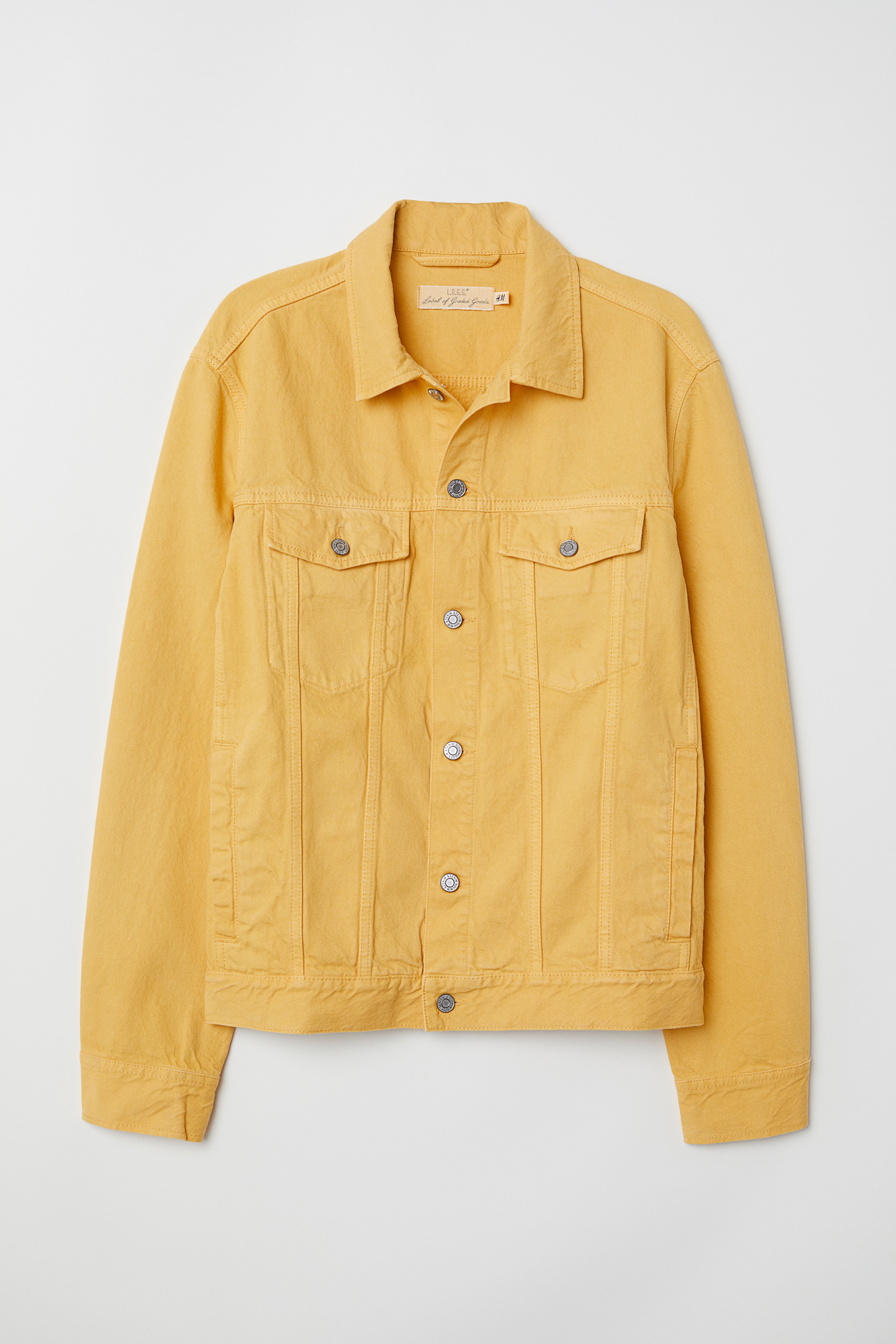 Denim Jacket Yellow Men H M CA