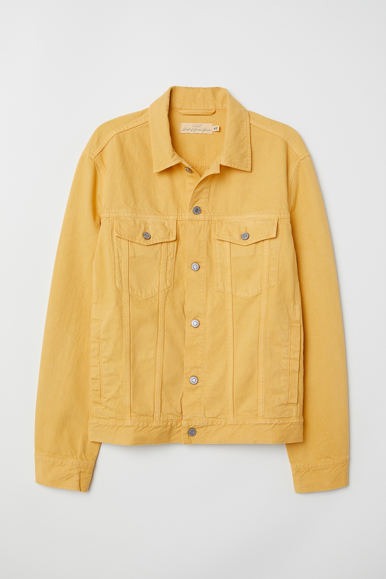 Denim Jacket - Long sleeve - Yellow - Men | H&M US