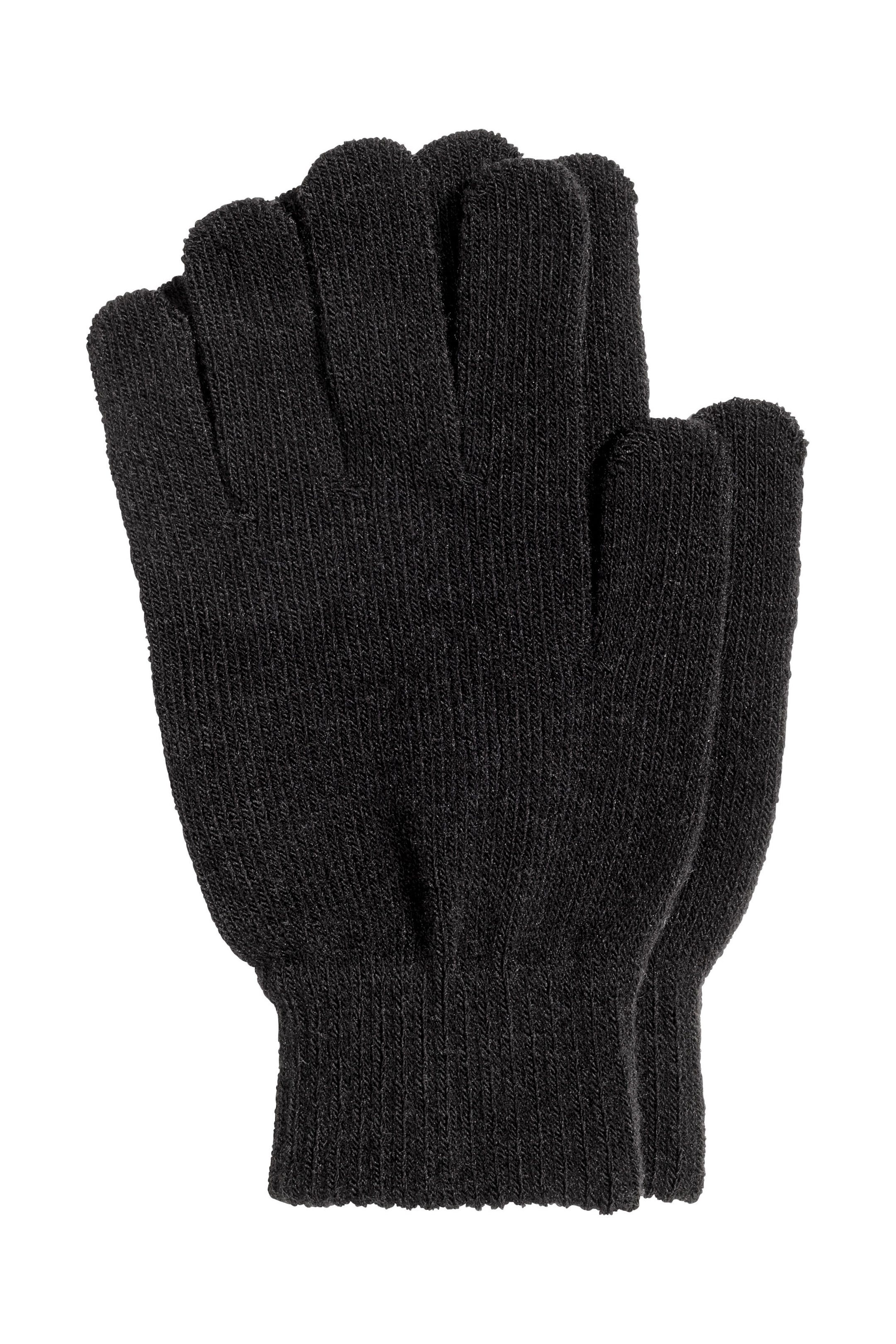 View larger image: 2-pack gloves - Burgundy/Black - Ladies | H&M GB 1