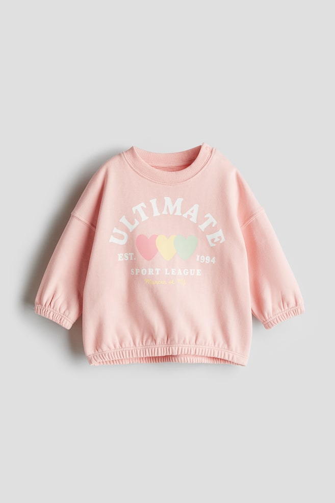 Printed Sweatshirt - Peach/Ultimate - 1