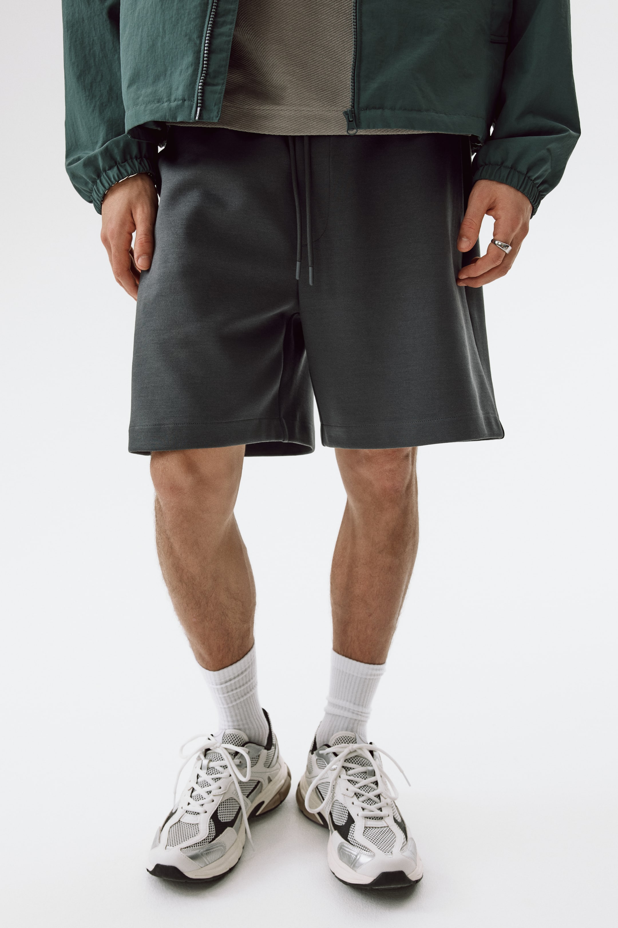Regular-Fit Interlock Shorts