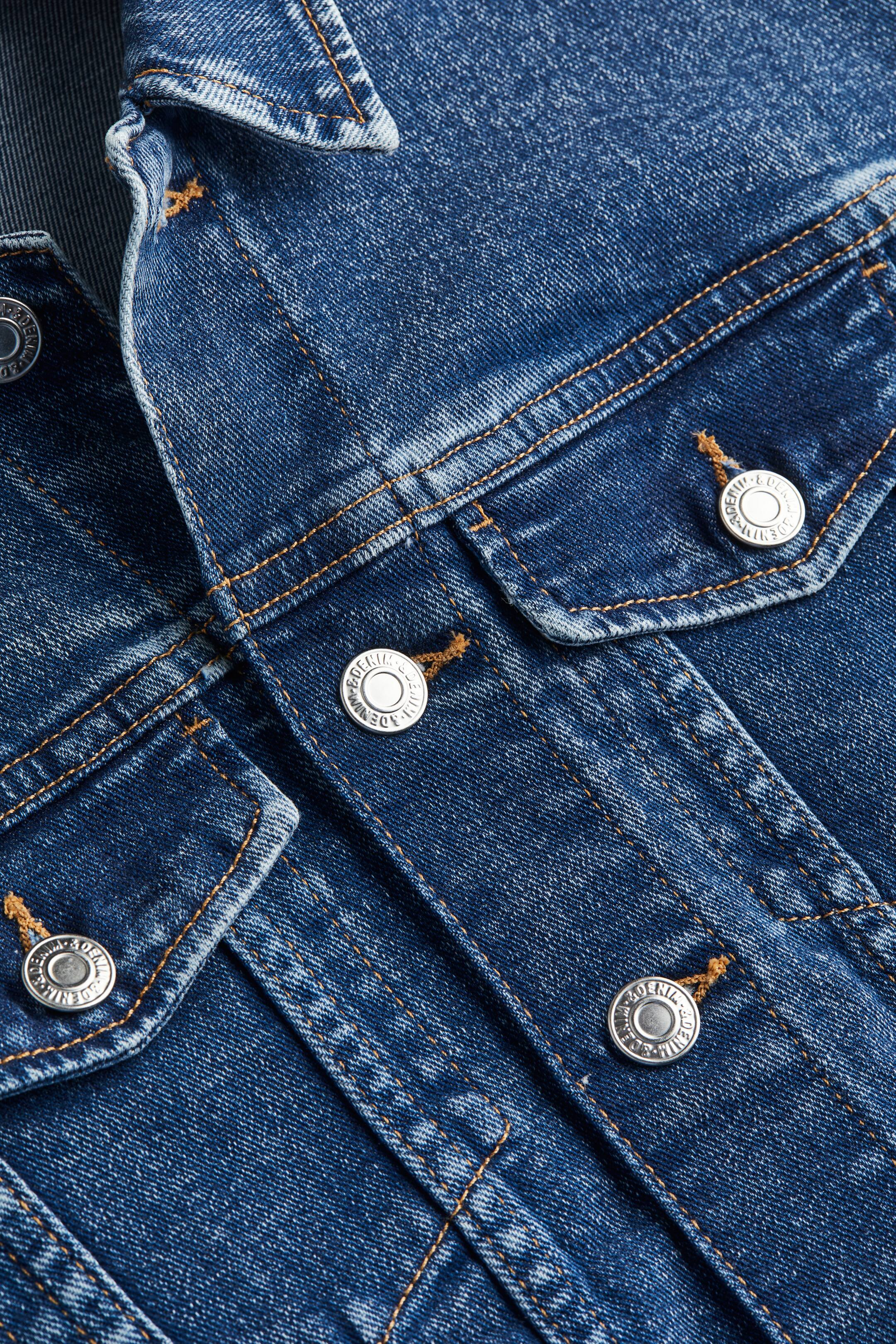 Veste en denim de coton - Bleu denim foncé - ENFANT | H&M FR