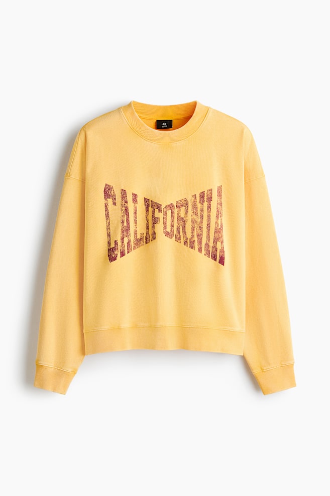 Oversized Sweatshirt - Light orange/California/Black/Reality Bites - 1