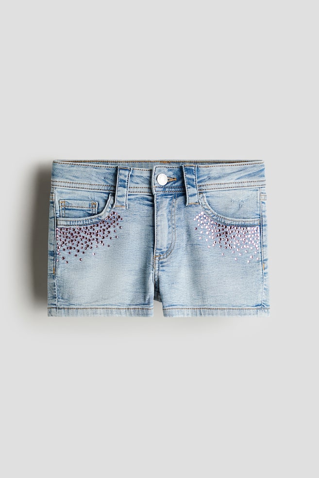 Shorts de denim - Azul denim claro - 1