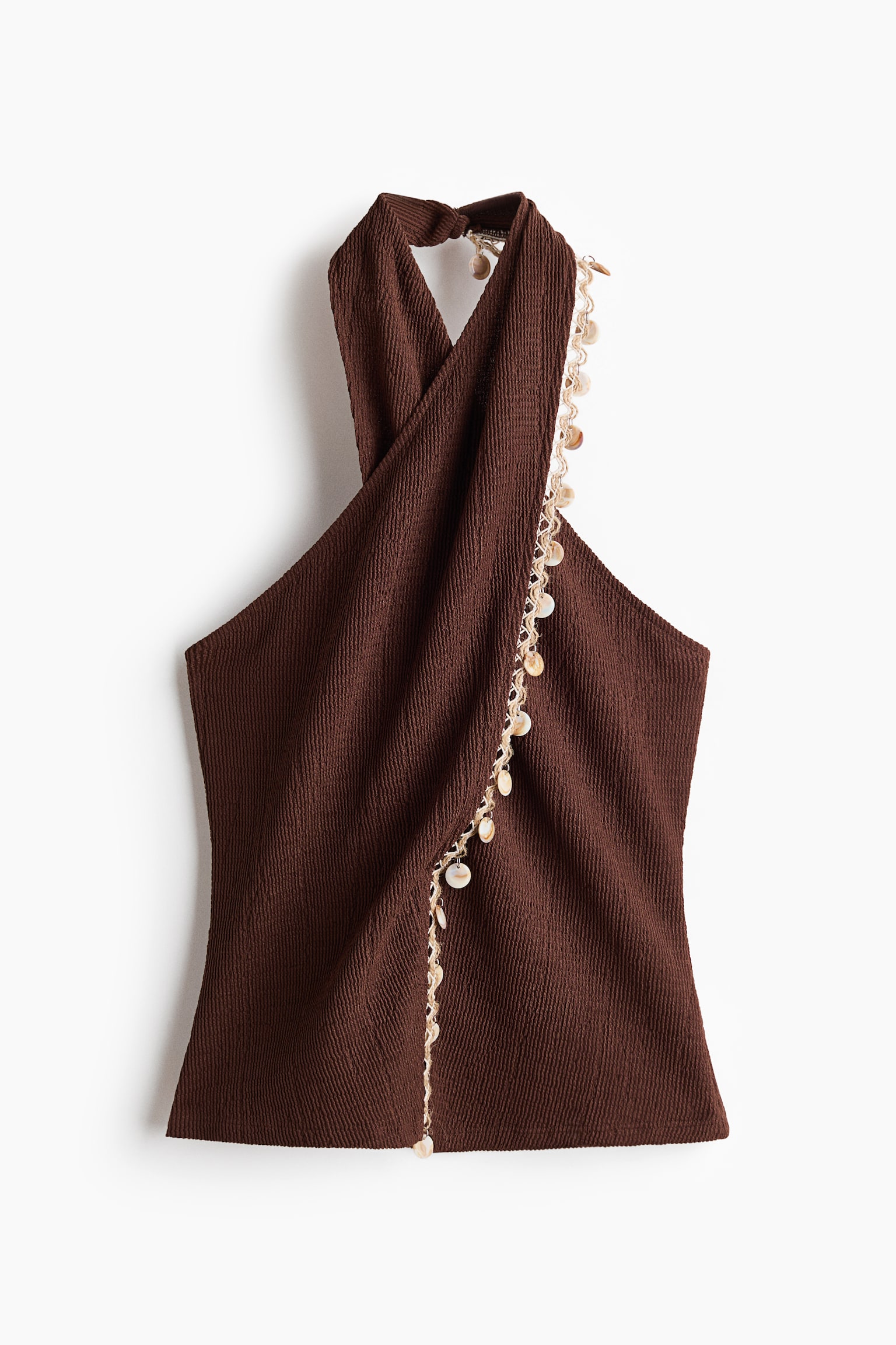 Embellished halterneck top - 2