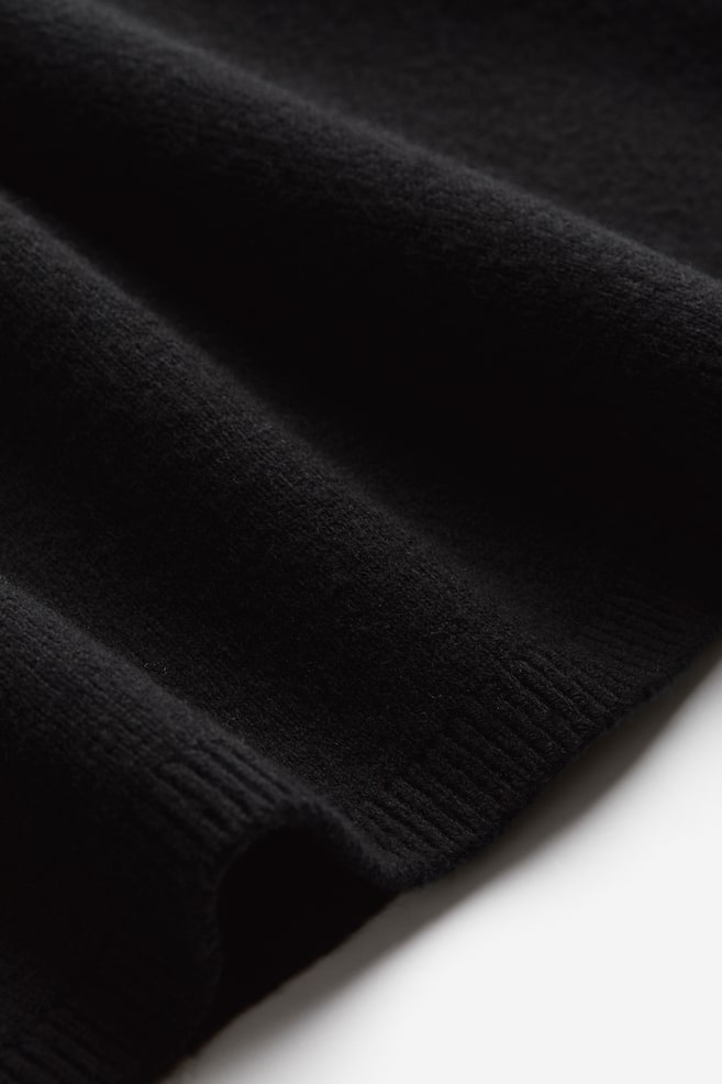 Pullover in misto lana - Nero - 5