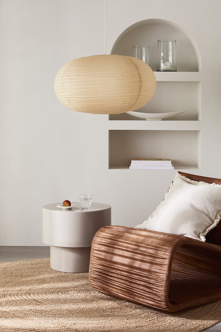 Large Rice Paper Lampshade (white)