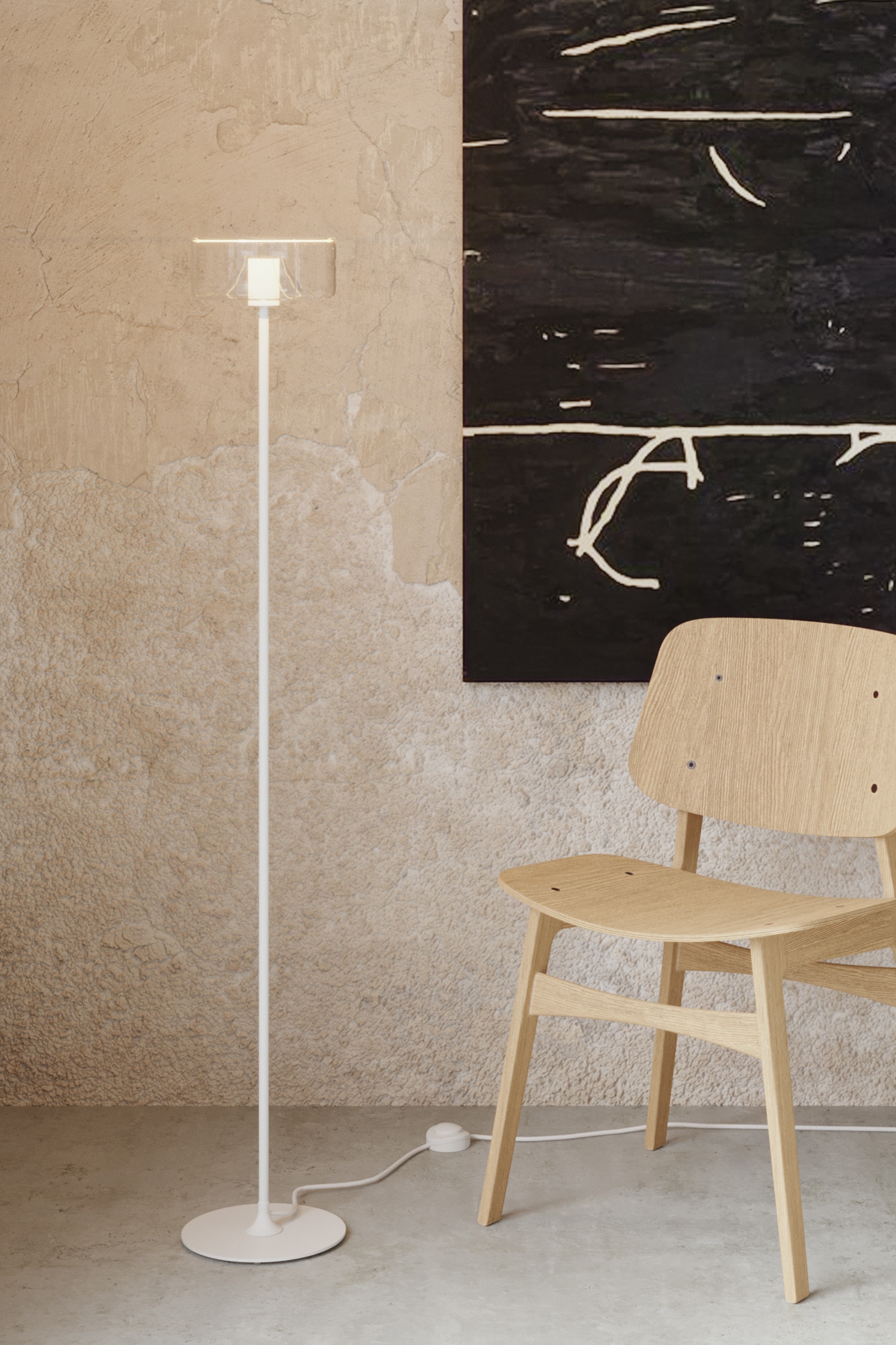 Magnetische Staande Lamp Ghost - Wit