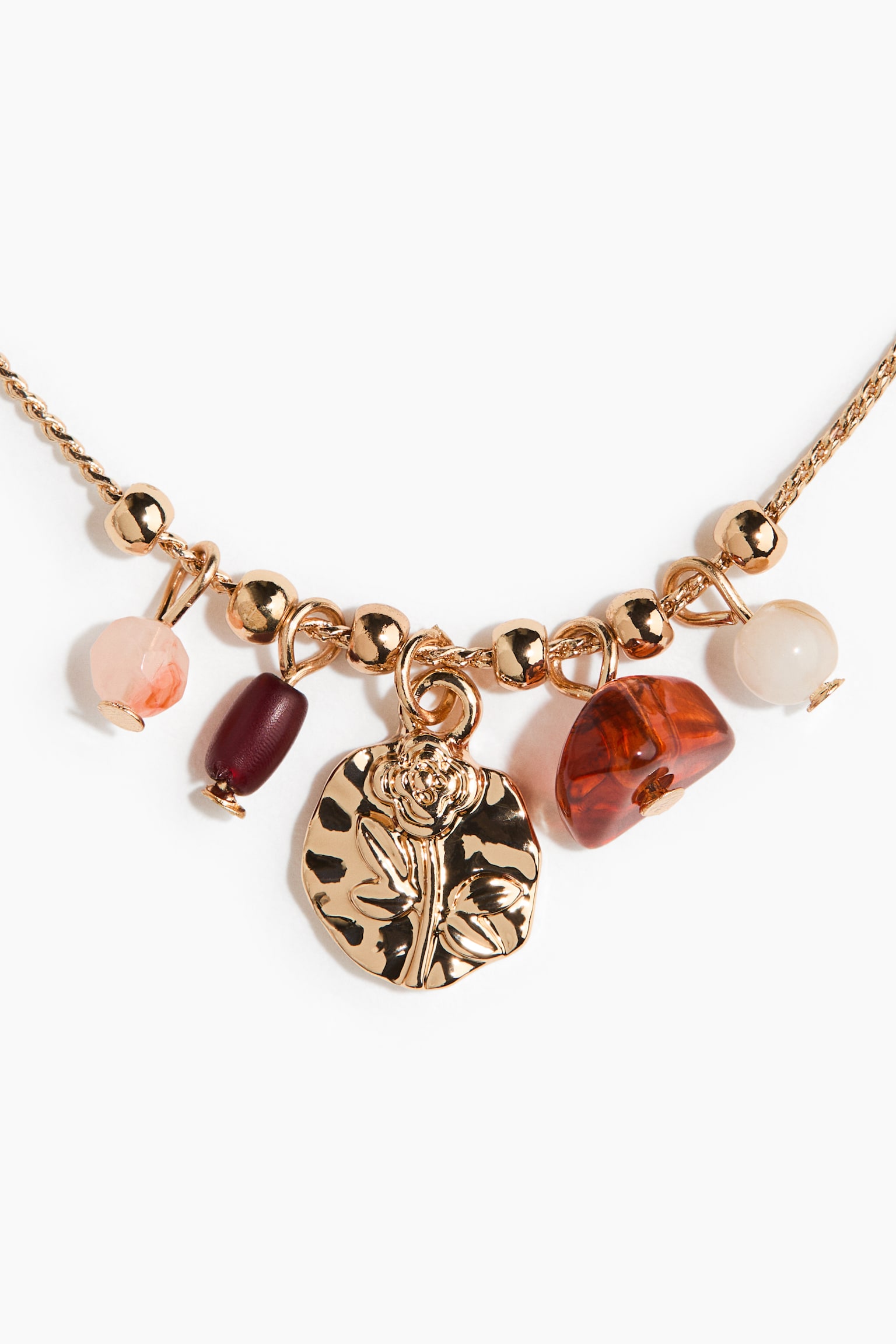 Halsketting met hangertjes - Goudkleurig - 2