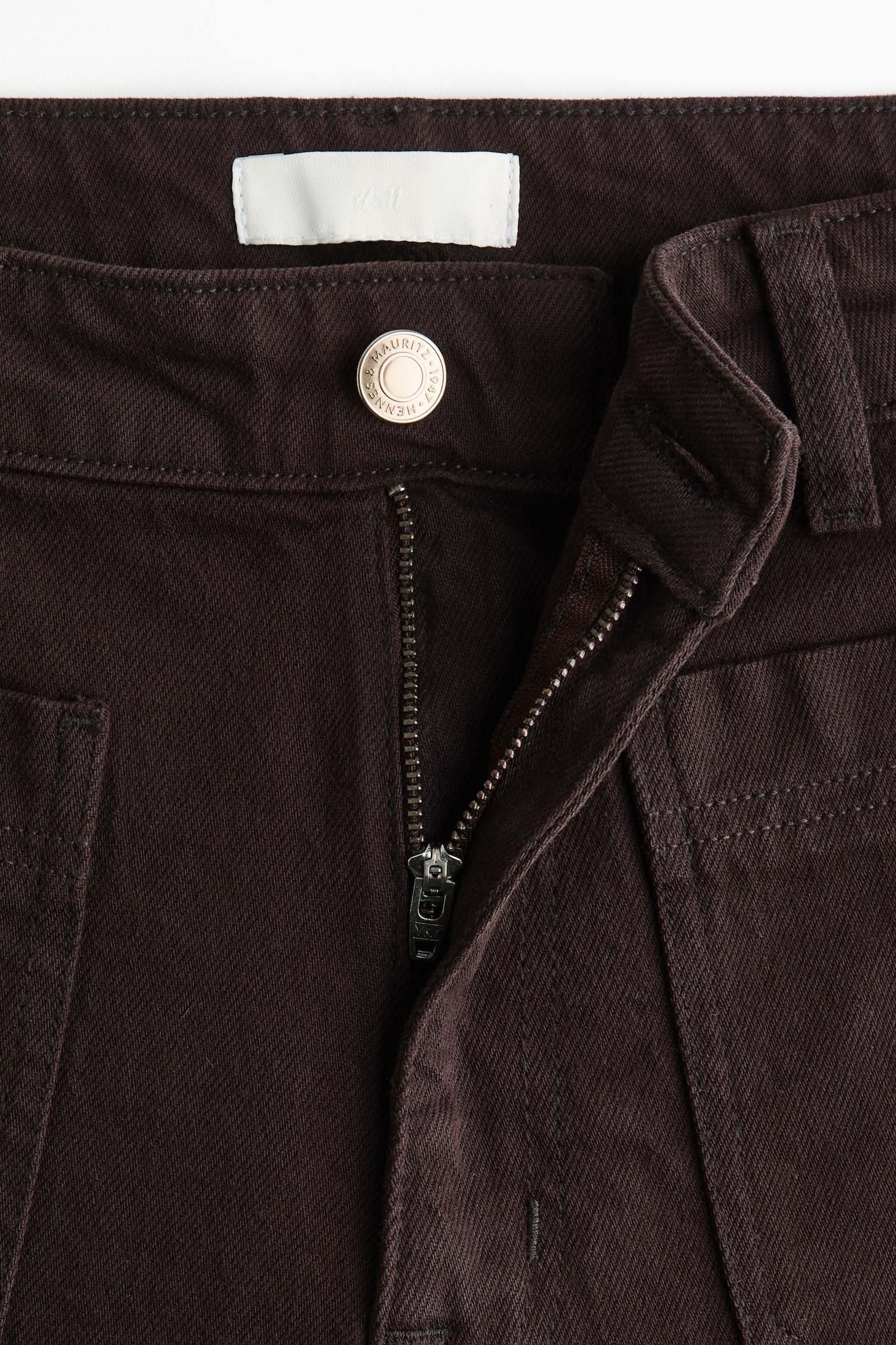 Wide High Jeans - Mörkbrun/Ljusröd/Marinblå denim/Vit/Mörk denimblå/Ljus denimblå/Puderrosa - 3