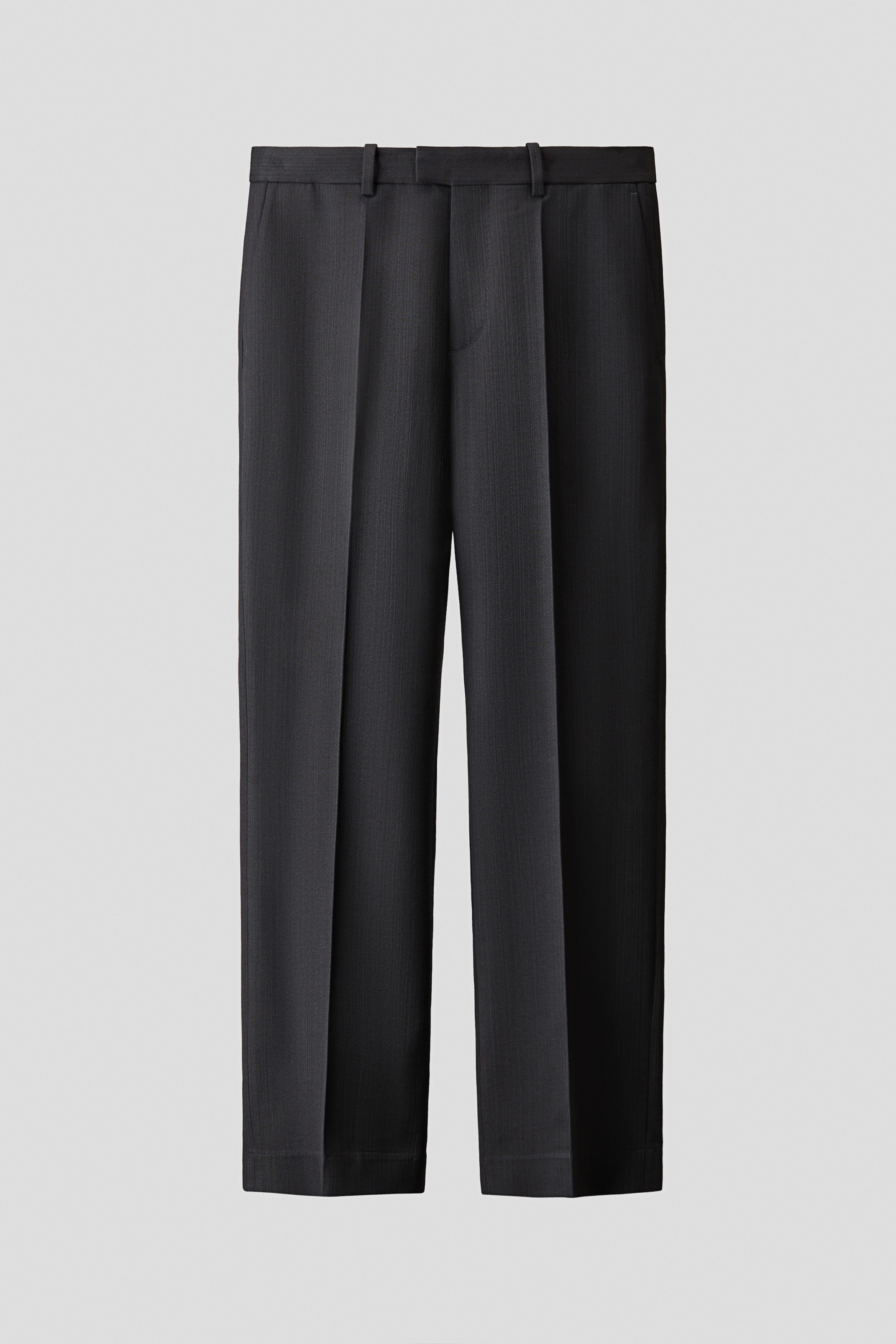Elegantní kalhoty z vlněné směsi Regular Fit - Tmavě šedá