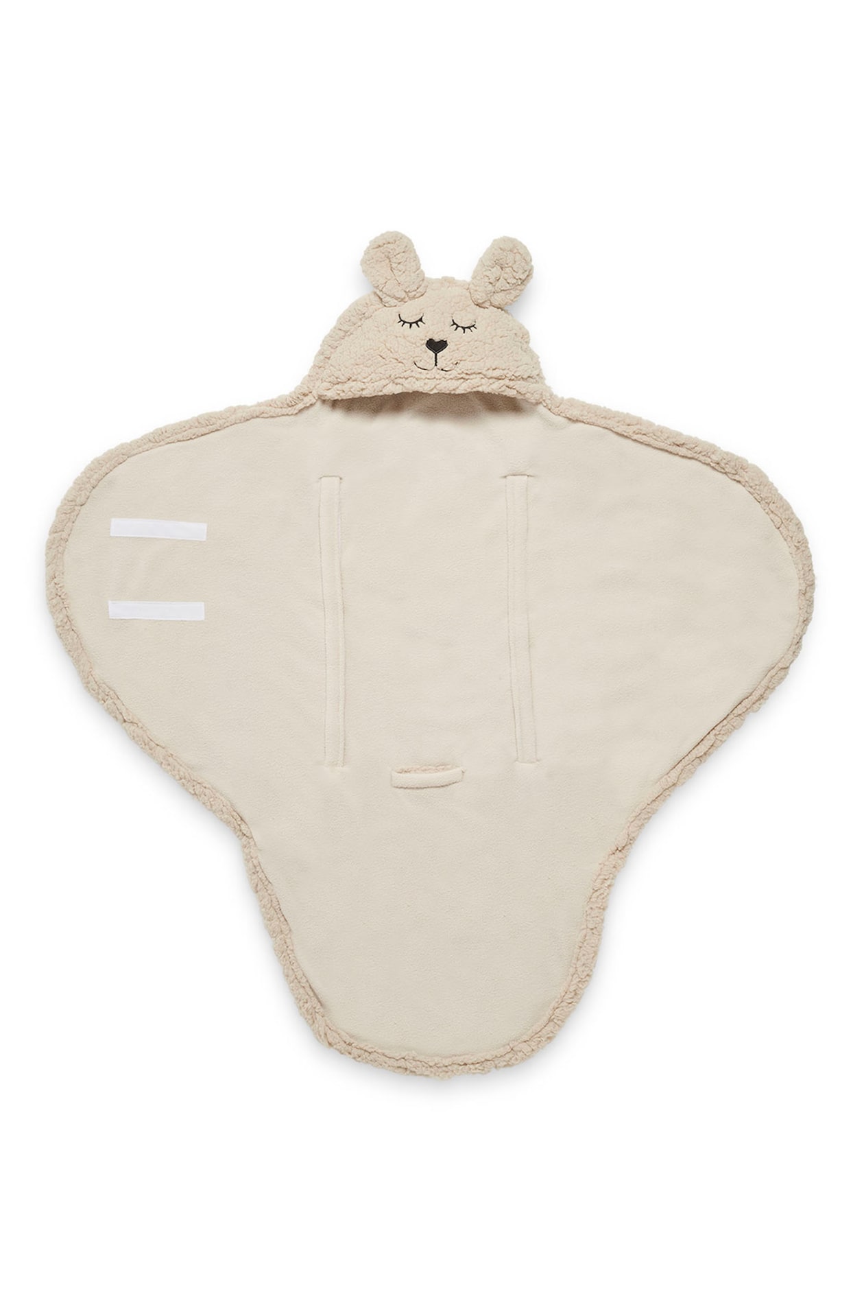 Jollein Couverture portefeuille Bunny Cloudy Rib Milky Coffee main image 1
