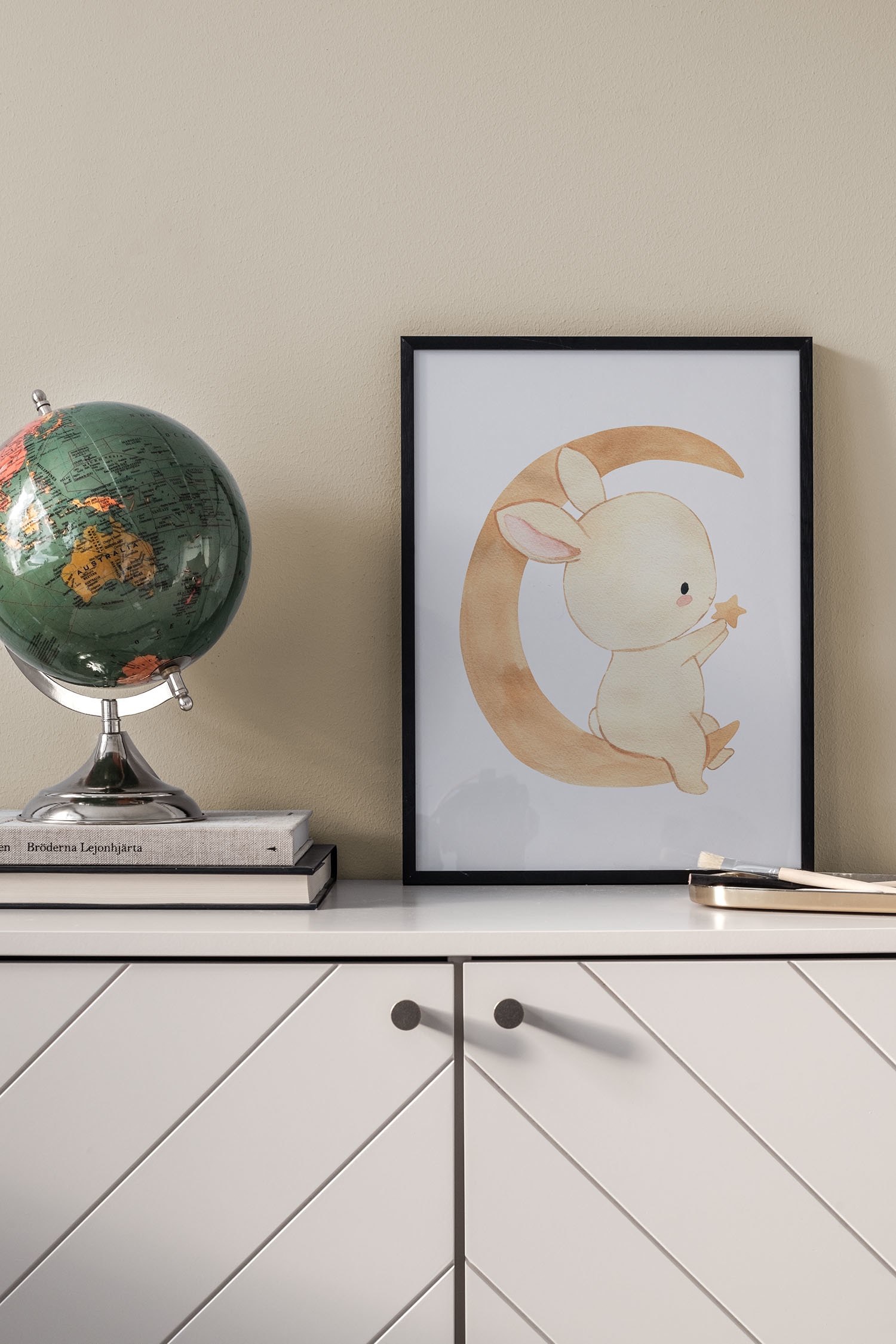 Bedtime Bunny Poster - Gelb/orange