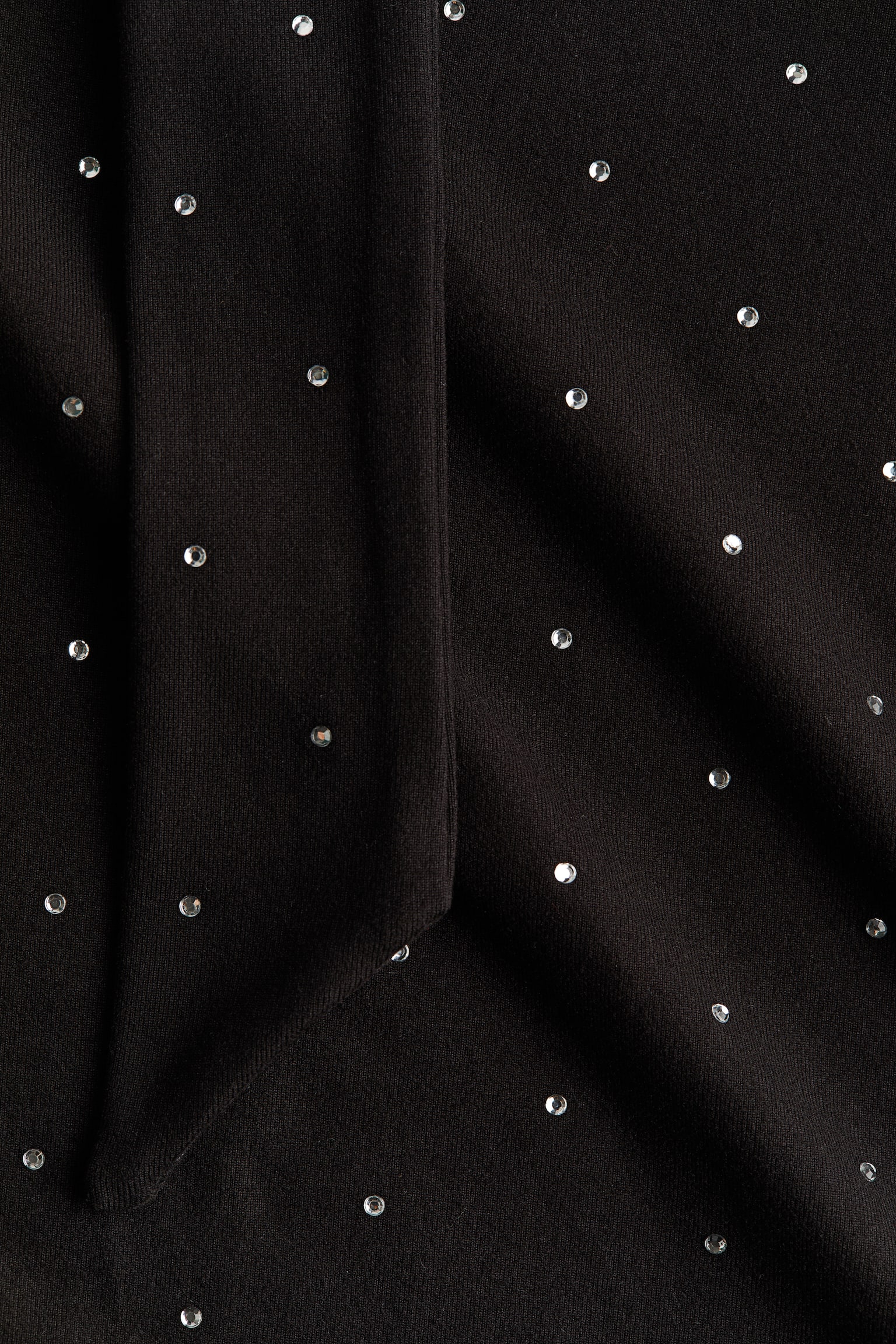Scarf-detail top - Black/Spotted/Grey/Black - 7