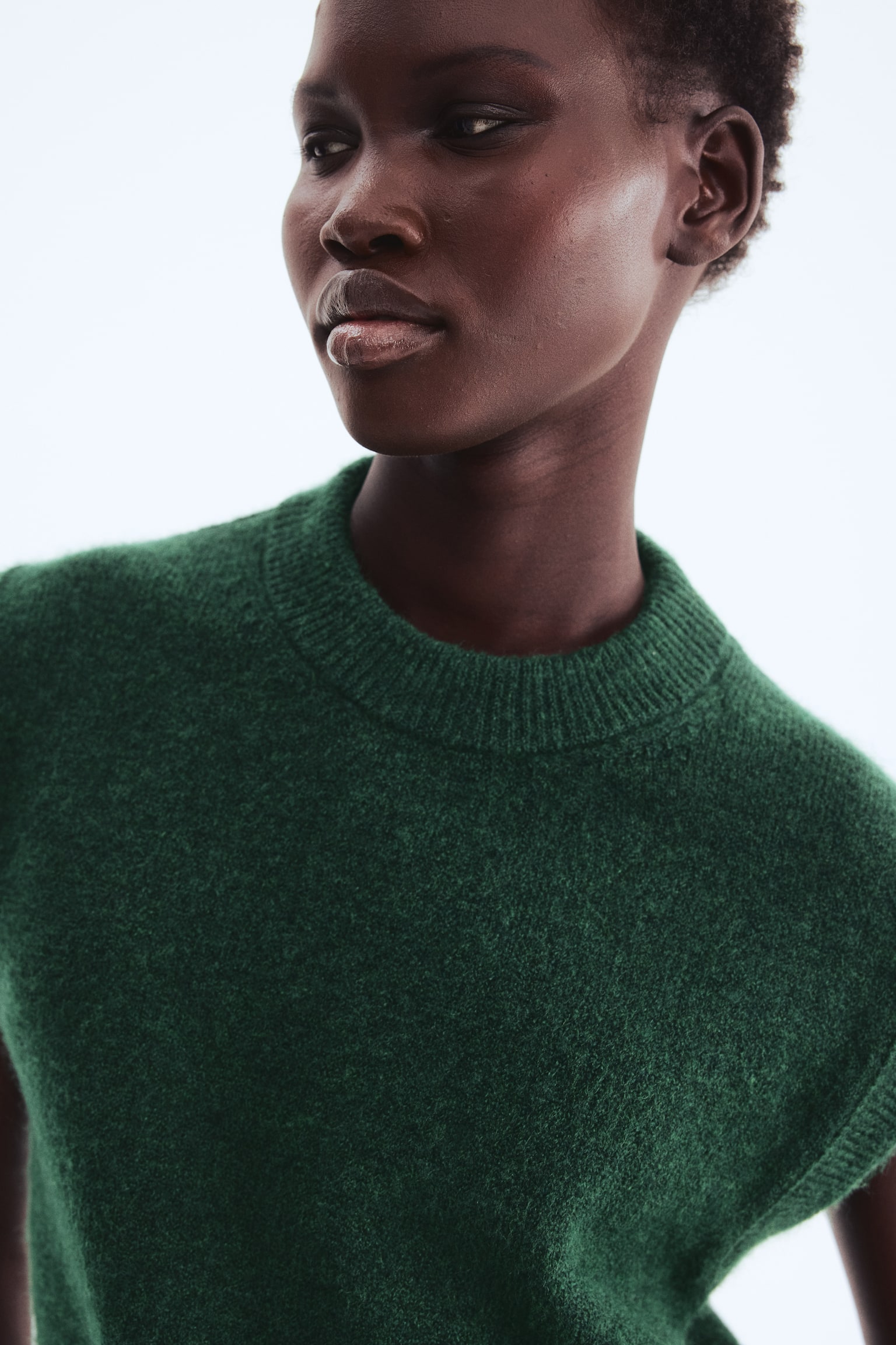 Sweater vest - Dark green - 5