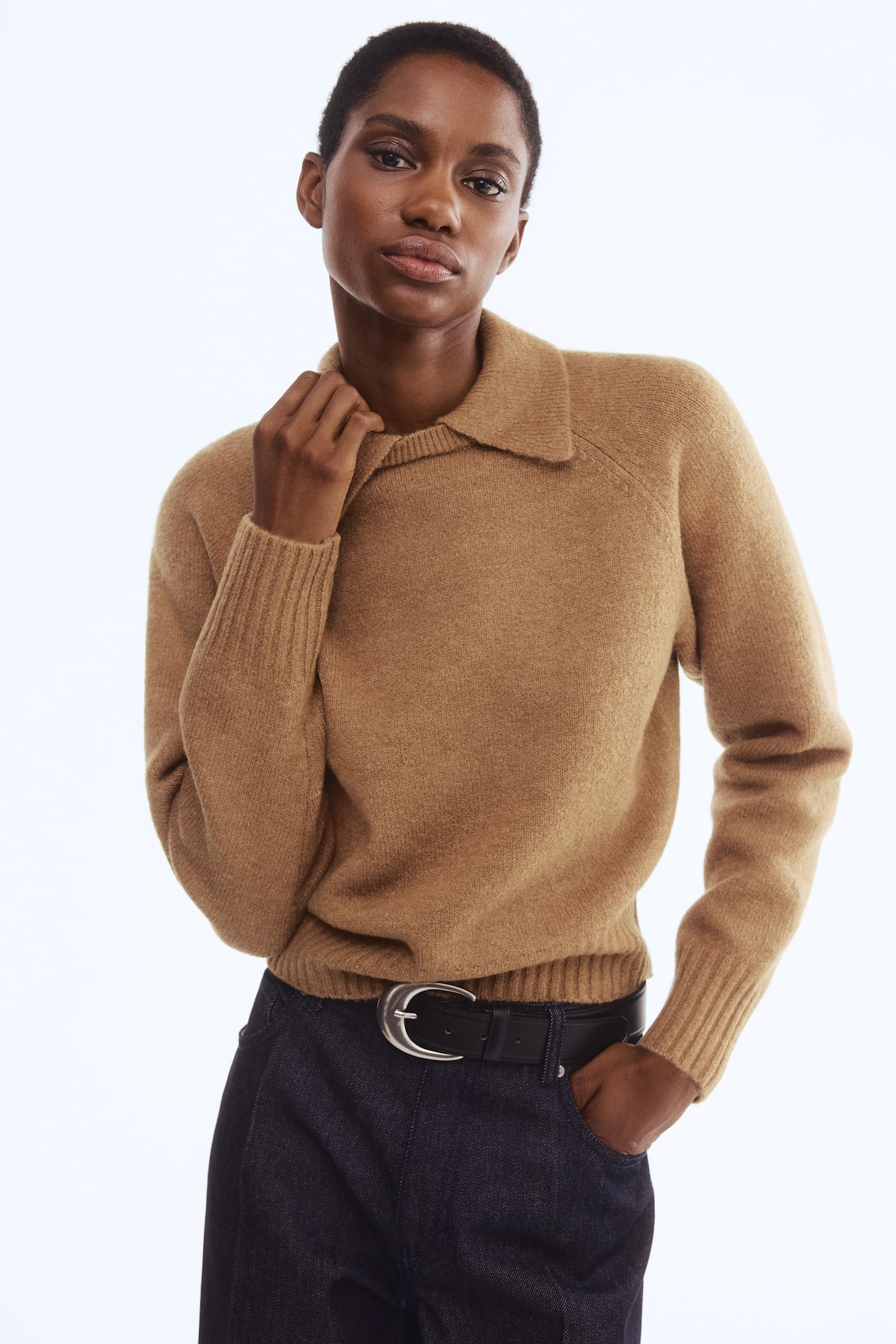 Sweater with Collar - image 2