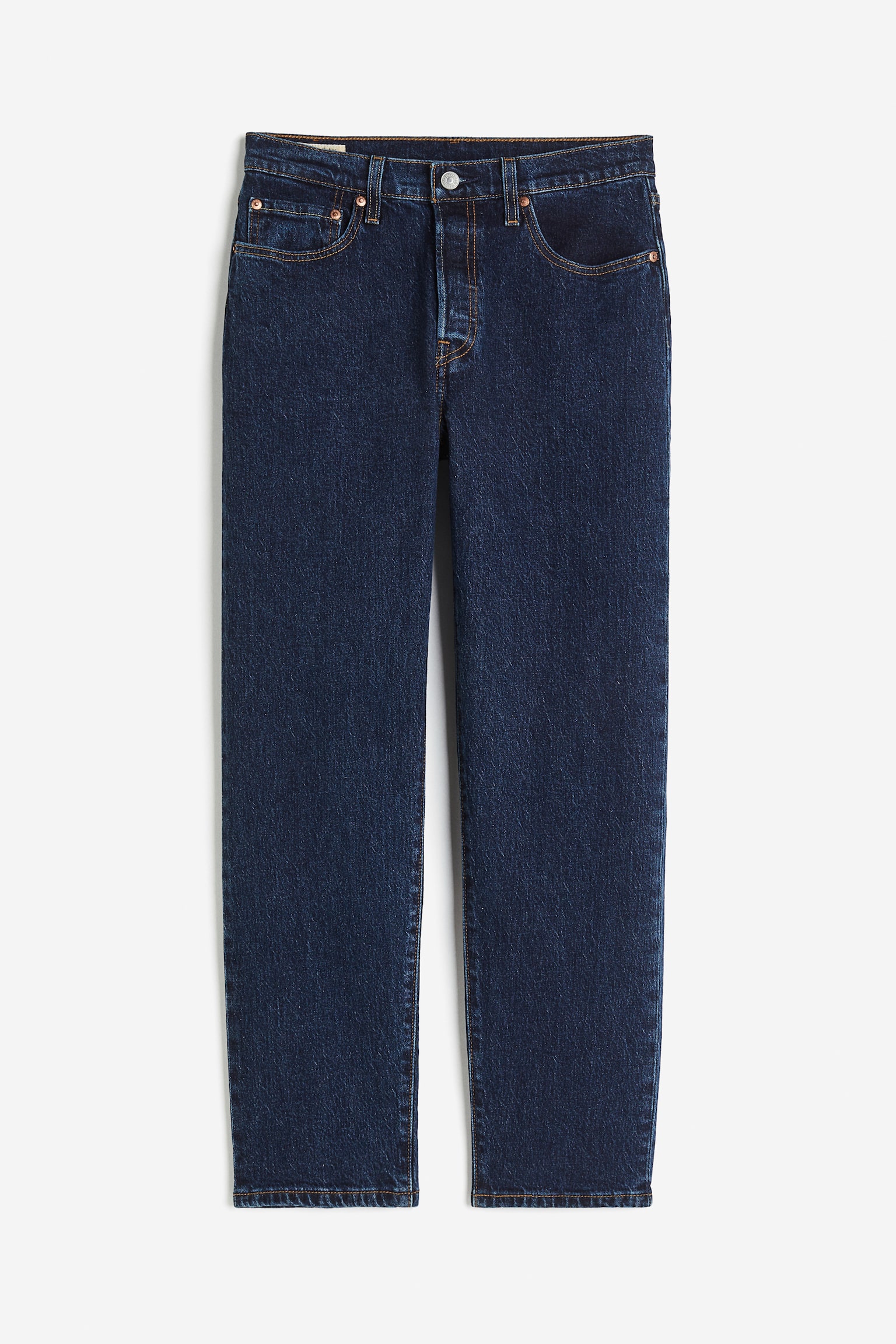 501® Levi's® Crop Jeans - Dark Indigo - Flat Finish - 1