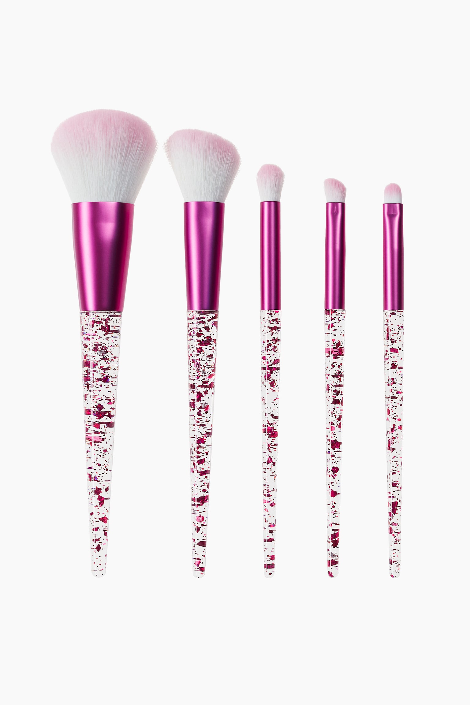 5-pack mini make-up brushes - Pink - 2