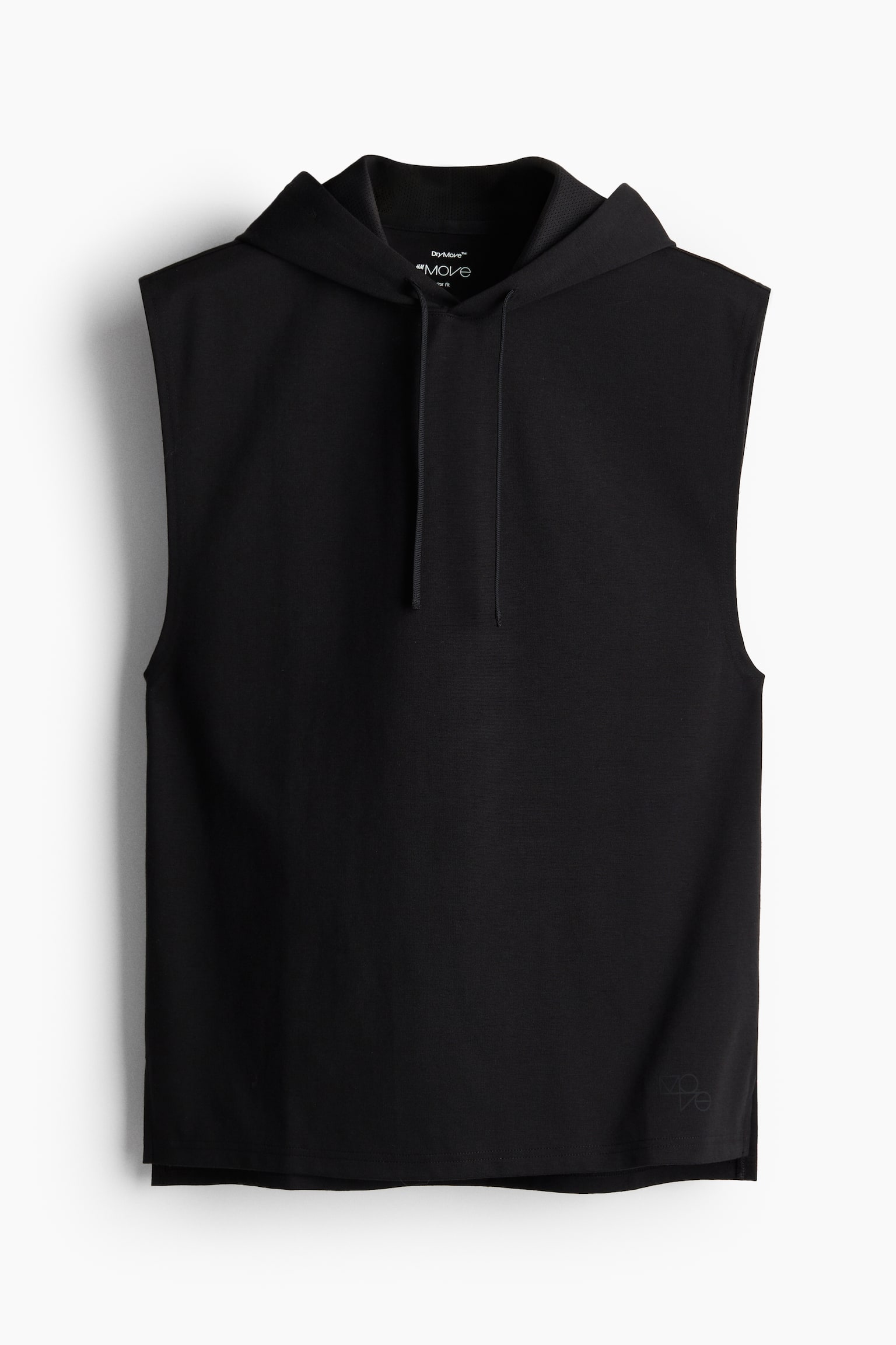 Regular Fit Sleeveless sports hoodie in DryMove™ - Black - 2