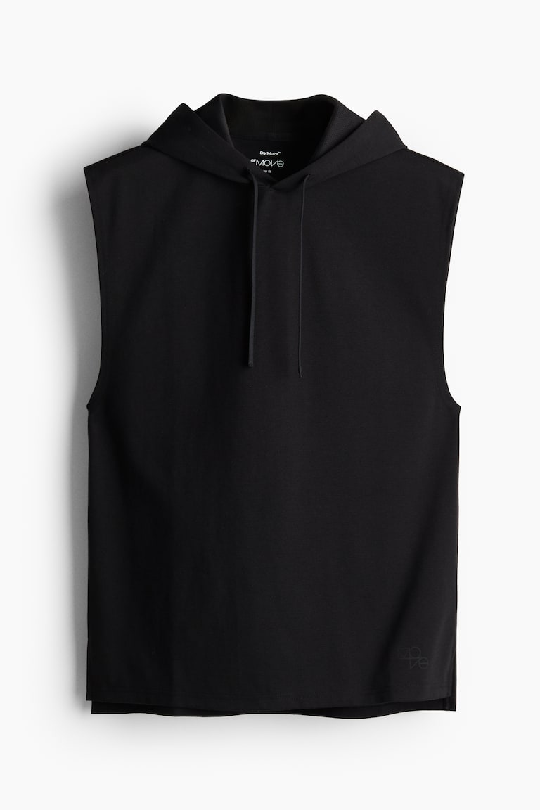 Regular Fit Sleeveless sports hoodie with DryMove™