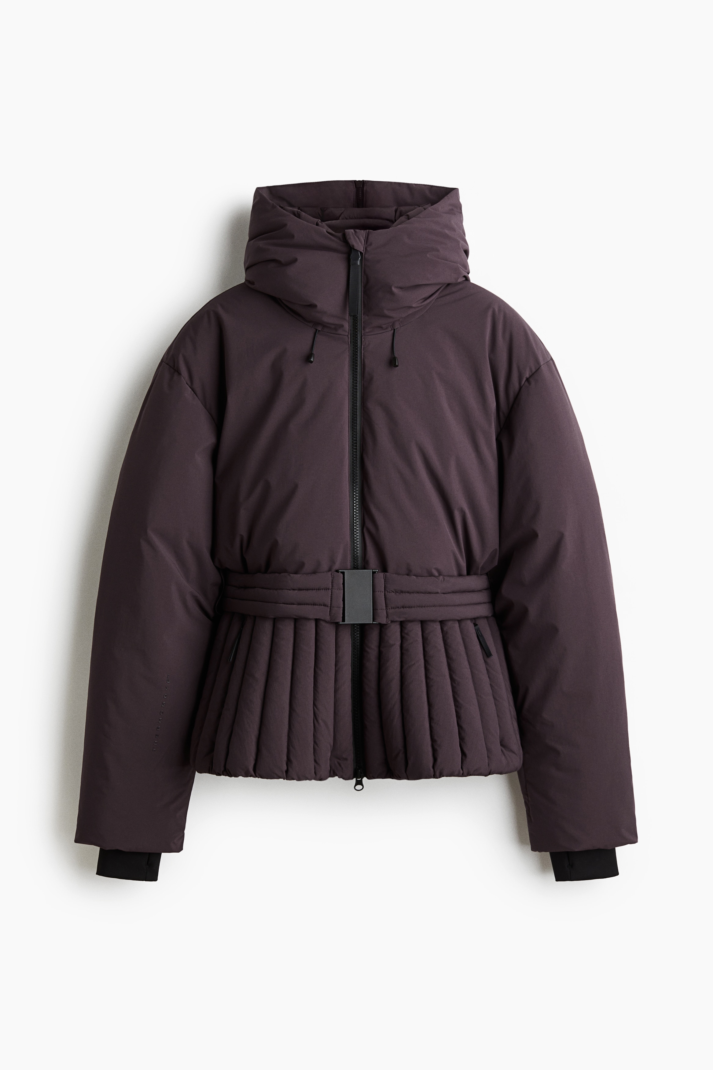 Veste de ski matelassée ThermoMove™ - Violet aubergine/Noir/Beige