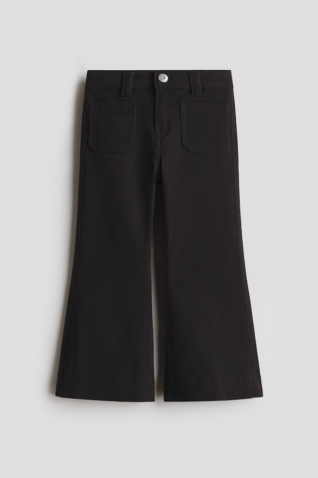 Flared Jeans - Black/Pink/Cream/floral/Denim blue - 1