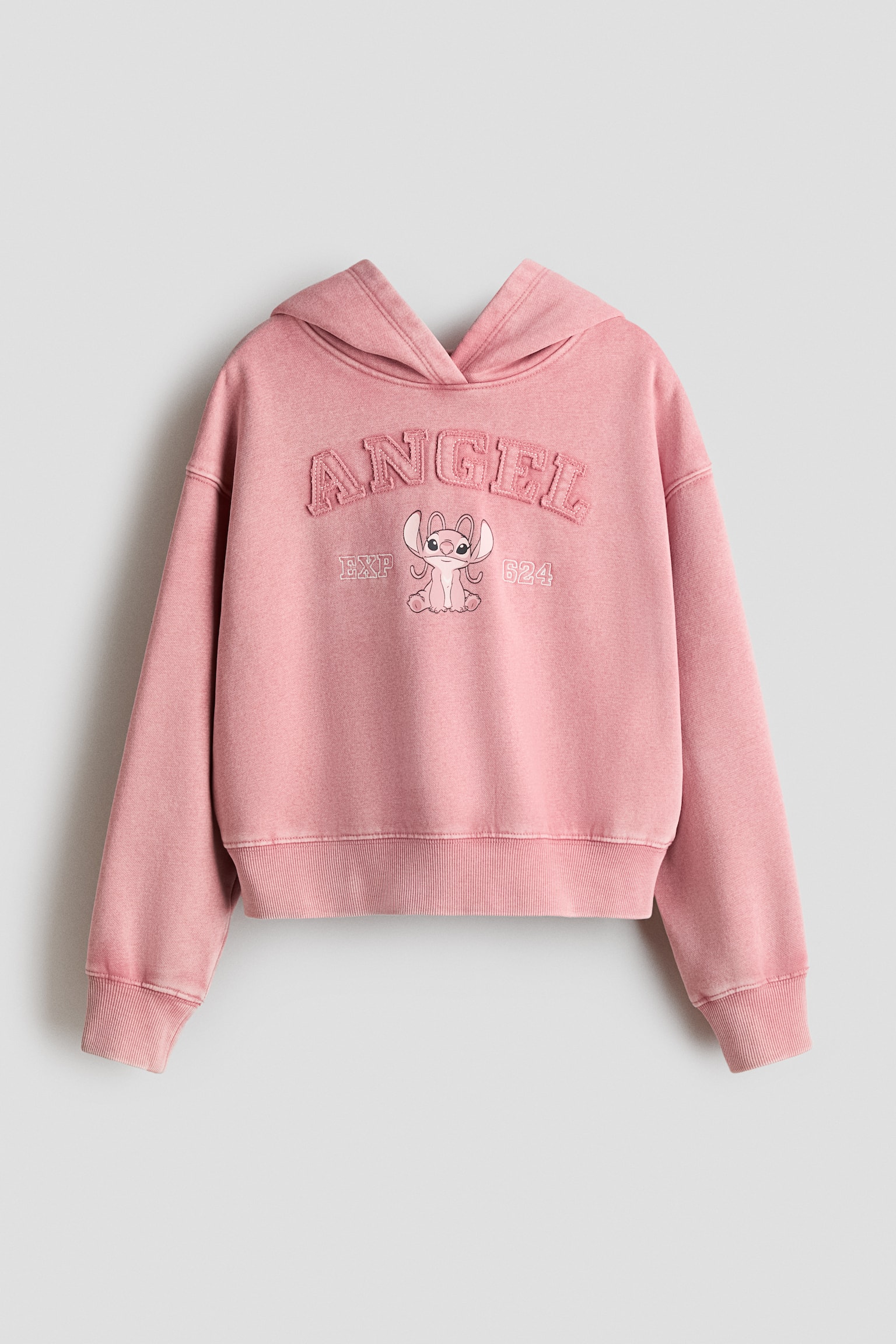 Hoodie mit Motiv - Mattrosa/Lilo & Stitch/Rosa/SmileyWorld®/Weiß/Hello Kitty