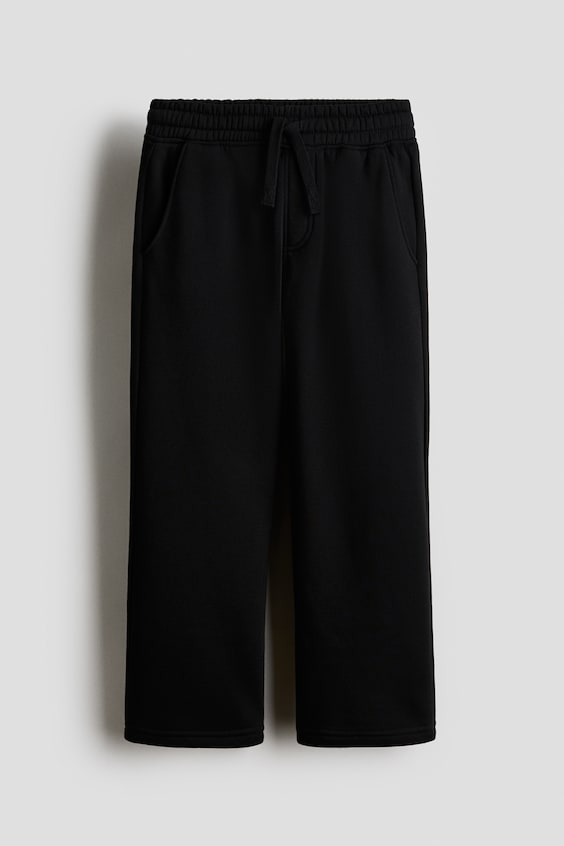 Детские брюки H&M Wide-Leg Brushed-Inside Joggers