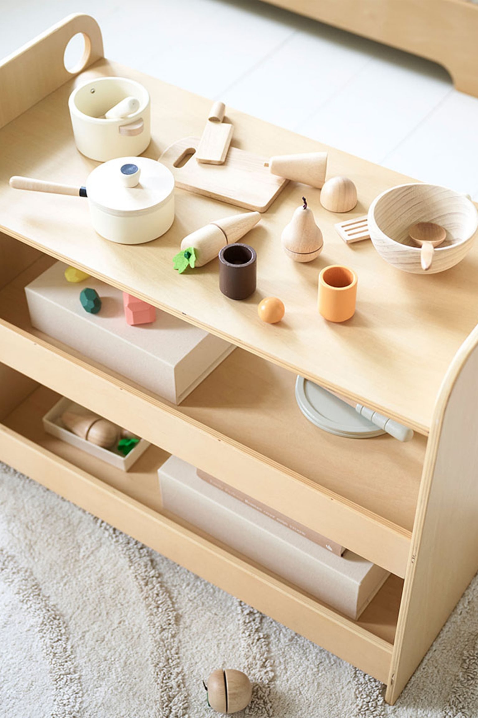 Spielzeugregal - Ellipse - Natur - 3